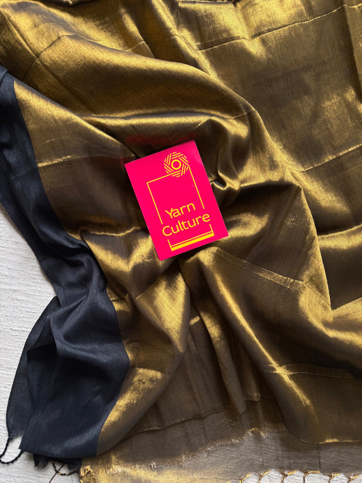 Antique gold with black border, mul tissue YCBCMT02