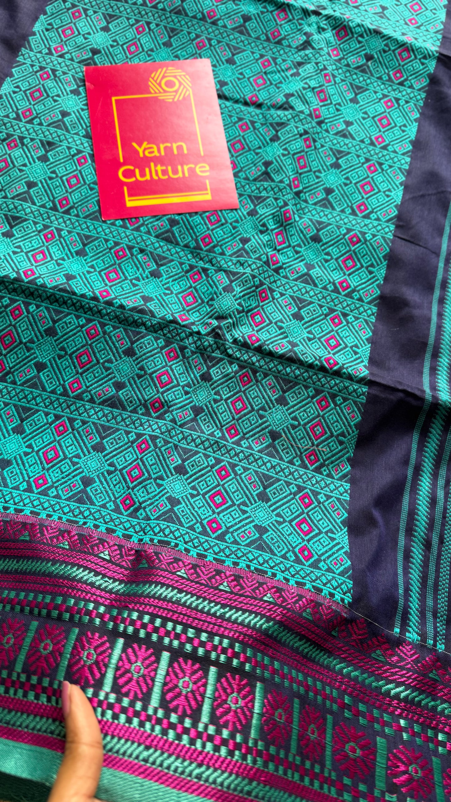 NeelPokh (নীলপখ) - Blue Butterfly, grace and color in motion, soft cotton - YCHOTEAJA206