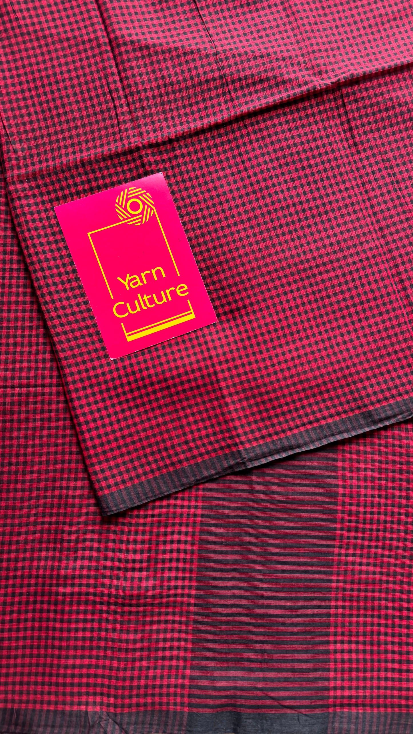Maroon and black mul, micro checks - YCBCMCLSE20