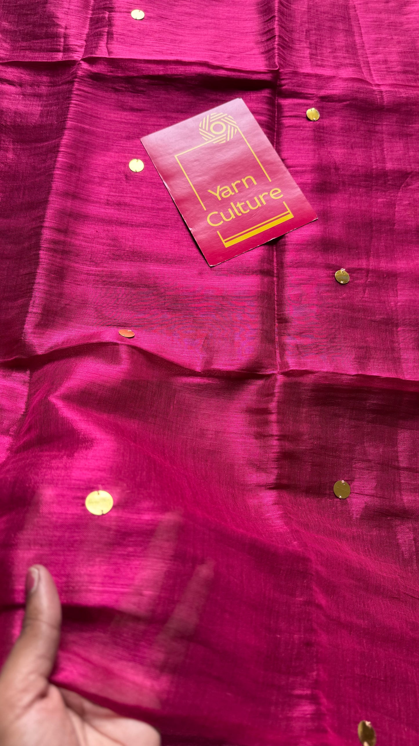 Hot pink, gold sequins, soft mul tissue - YCBCFEMCM32
