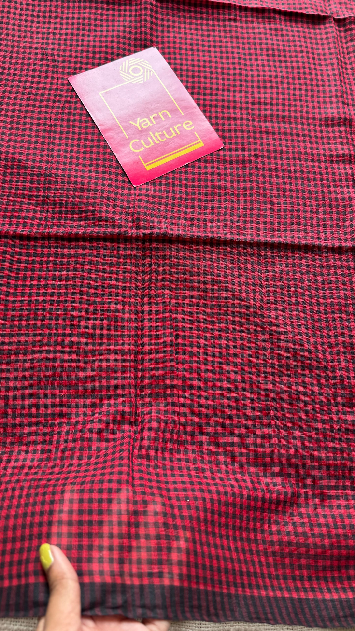 Maroon and black mul, micro checks - YCBCMCLSE20