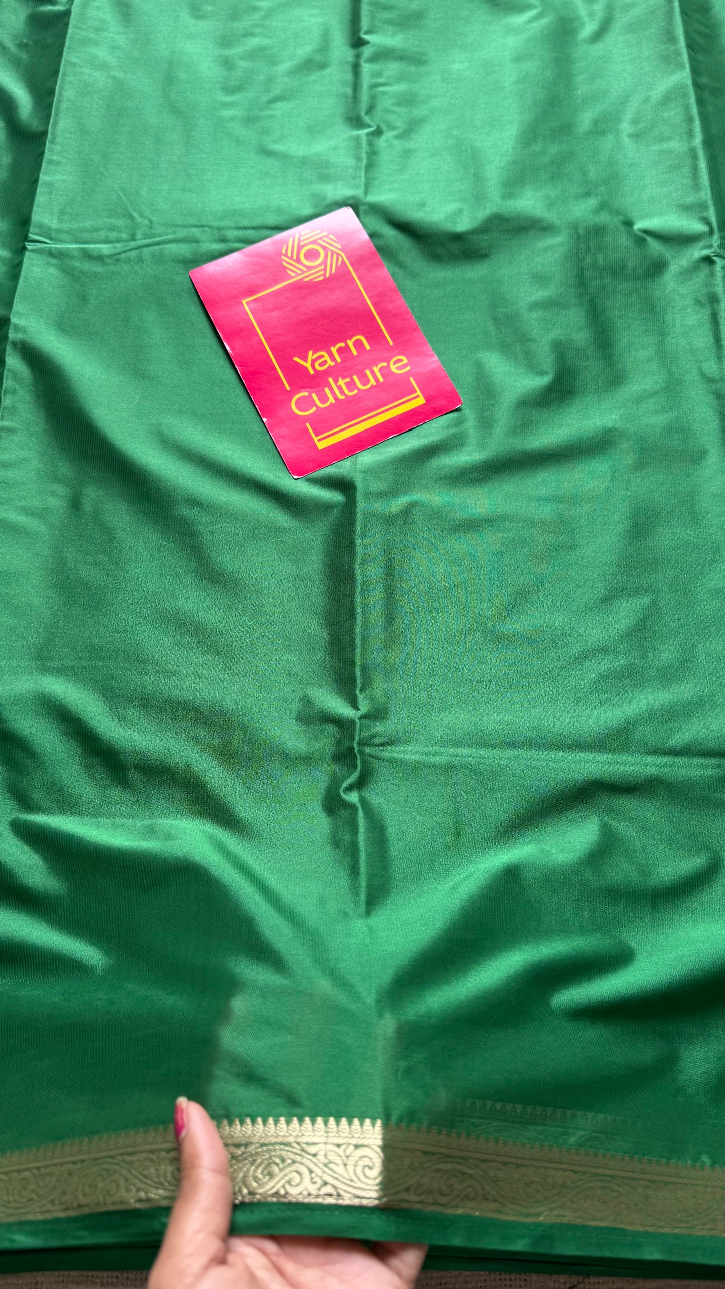 Dark green, Mysore semi-silk - YCDESE19