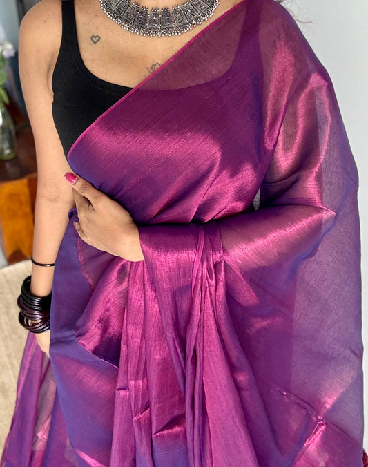 Dark pink dual tone mul tissue - YCBCMTDE49