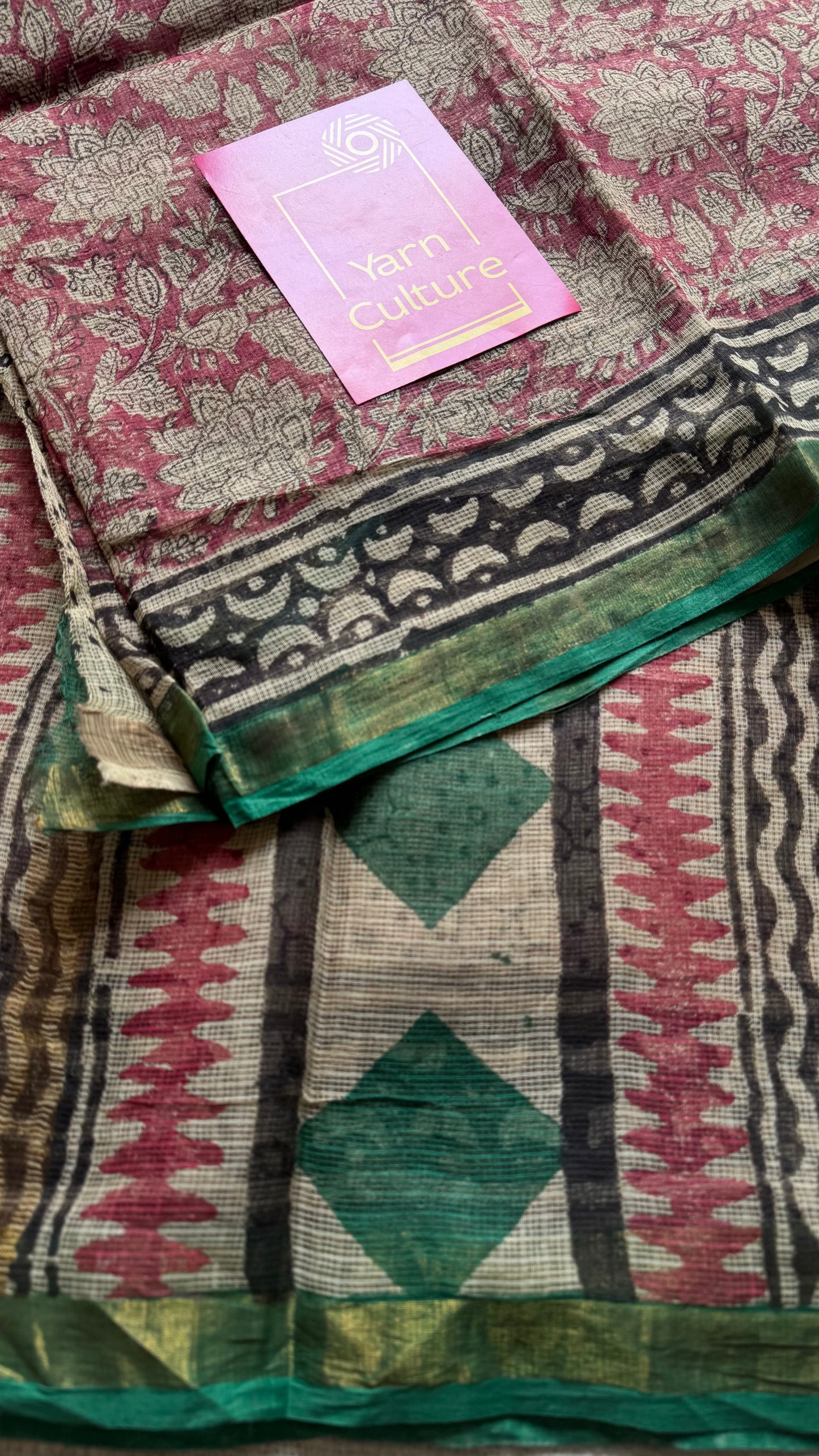 Pankhuri, Kota Doria with zari border - YCTOROCBP74