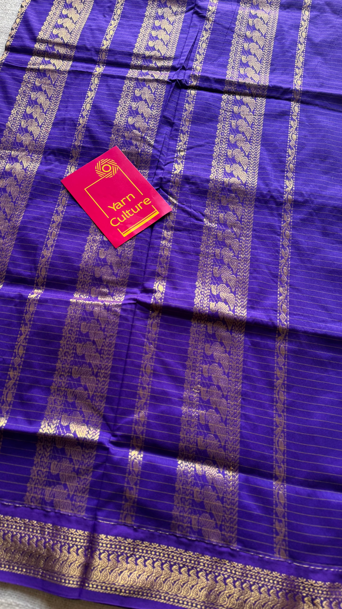 Berry pink with purple, checks - cotton silk - YCCOTNOCKC41