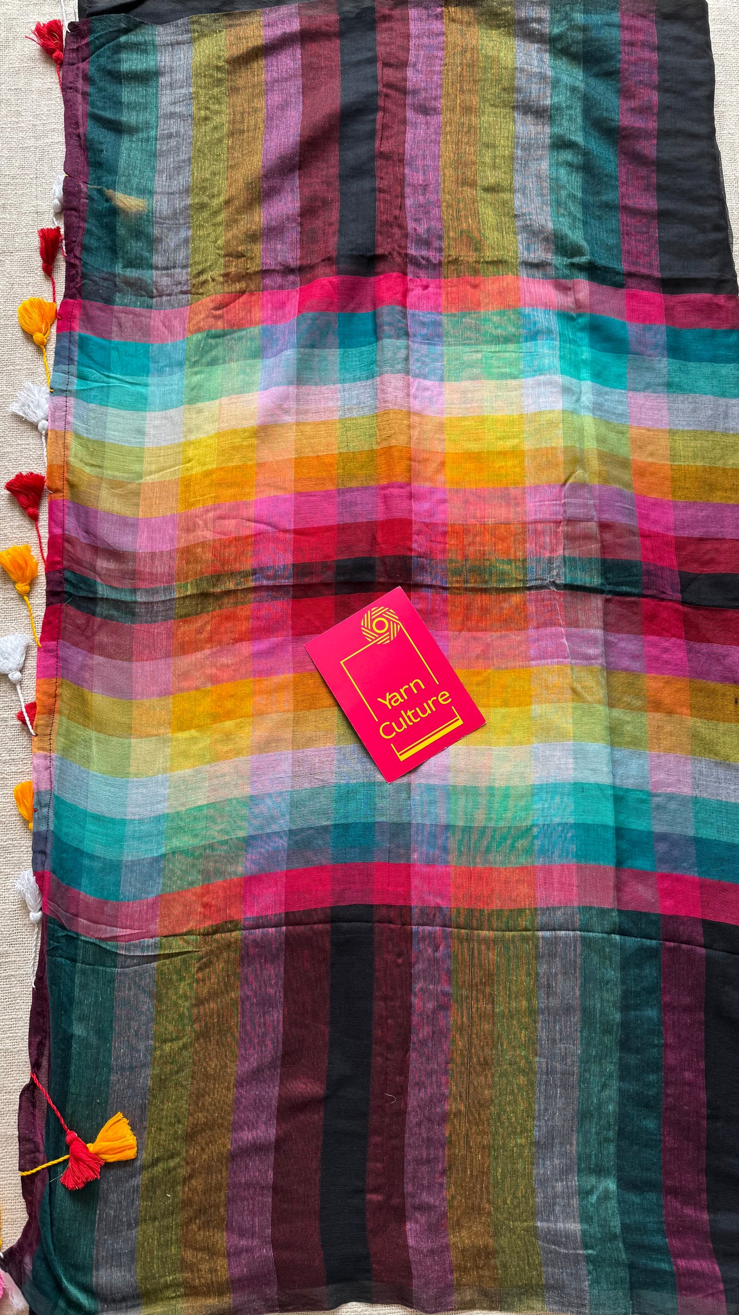 Black with colourblocks, mul cotton - YCBCJULMR11