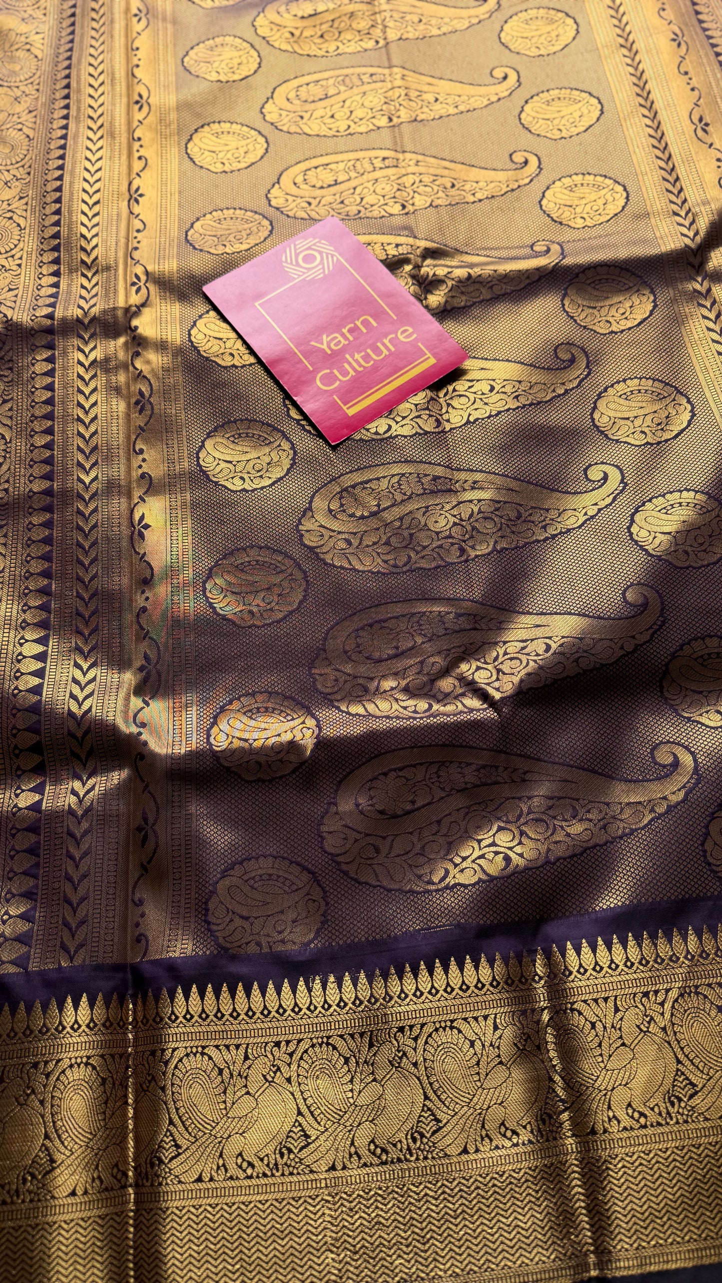 Thousand buttas, dark purple, semi-silk - YCCOTNAUSS59