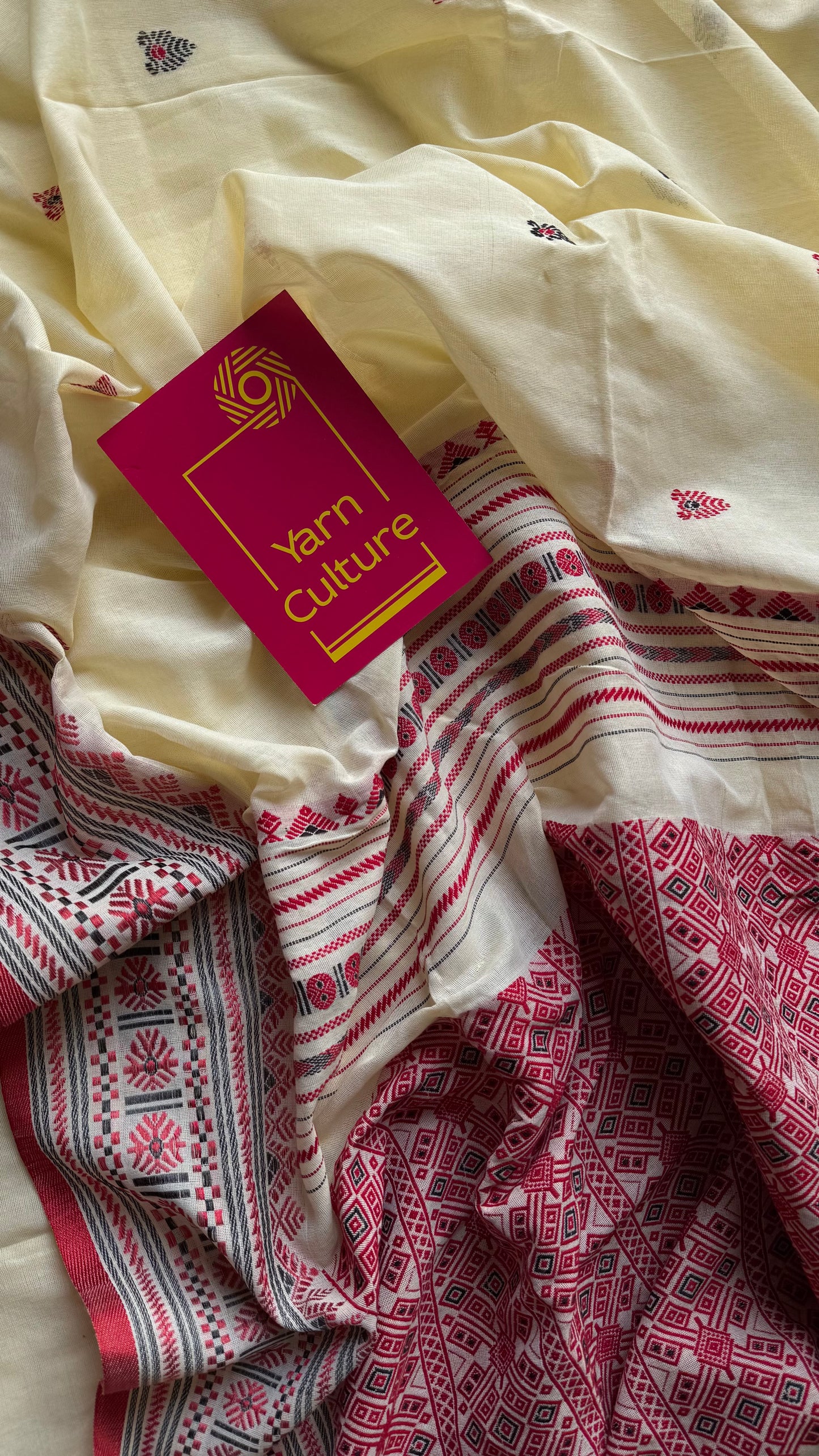 Naamghor (নামঘৰ) - Inspired by Assamese prayer space, calm and rooted, soft cotton - YCHOTEAJA210