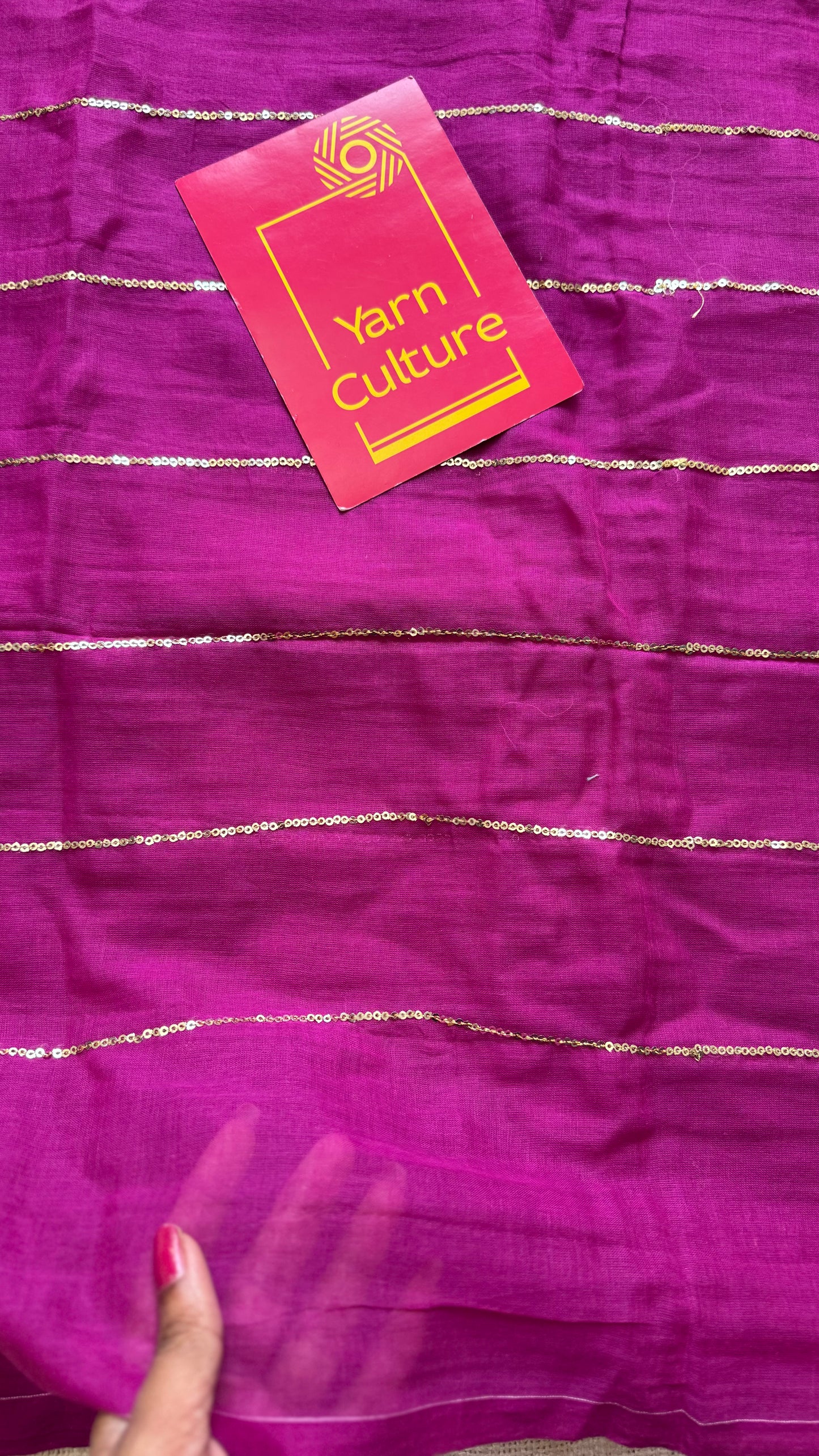 Purple pink mul with silver sequins - YCBCMCLSE52