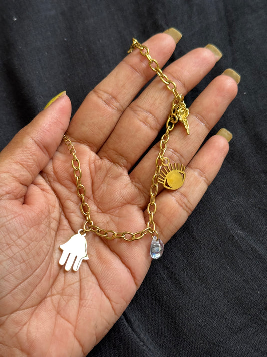 Multicolour charms bracelet - YCGPBR04