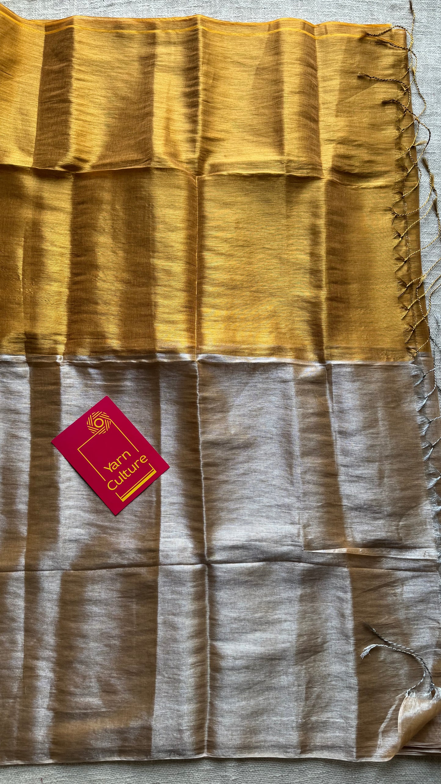 Pearl silver with bright gold dual tone, mul tissue - YCBCMCLOC01