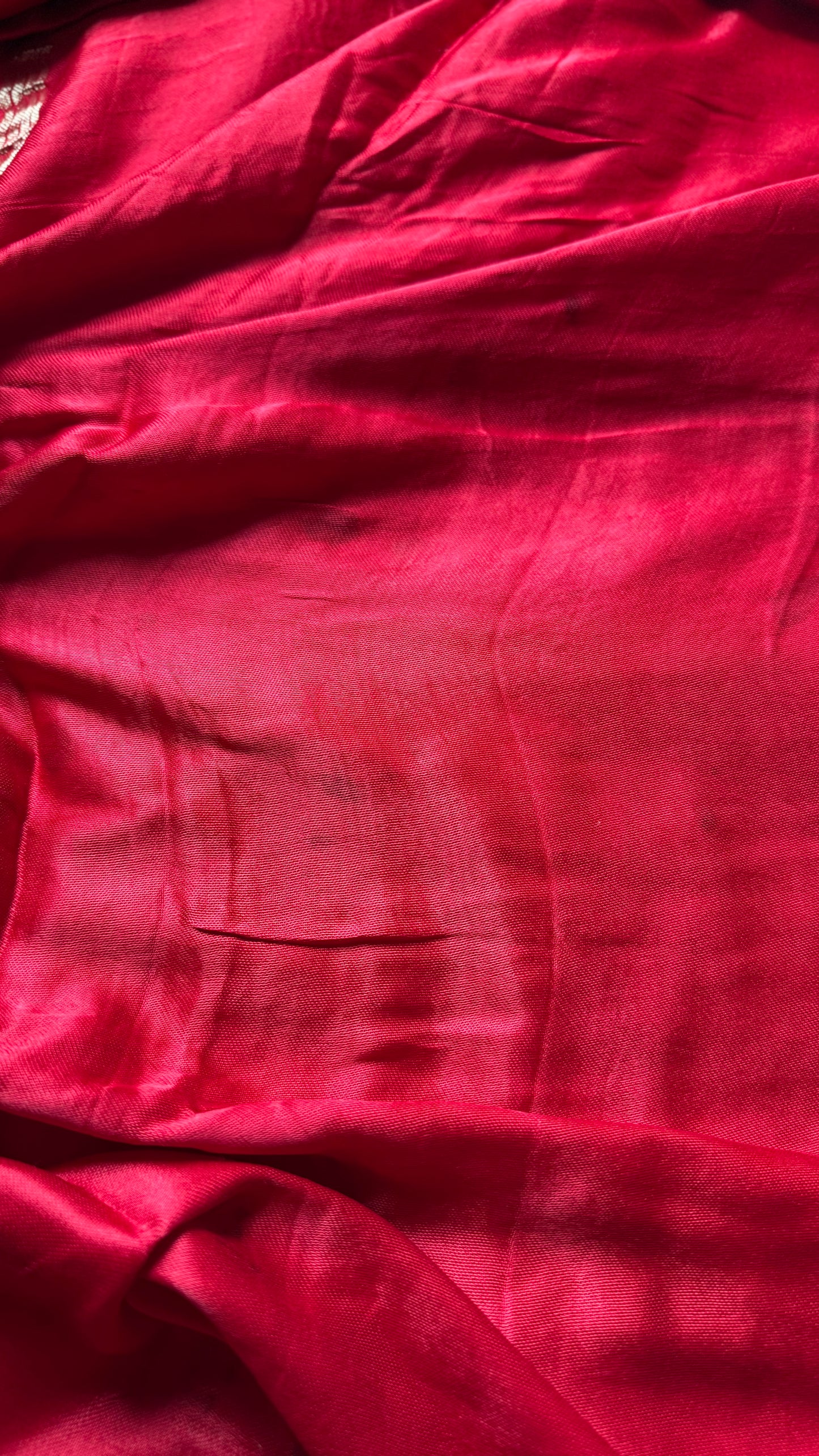Red Modal Silk with Lagadi patta (gold pallu) - YCDESE24