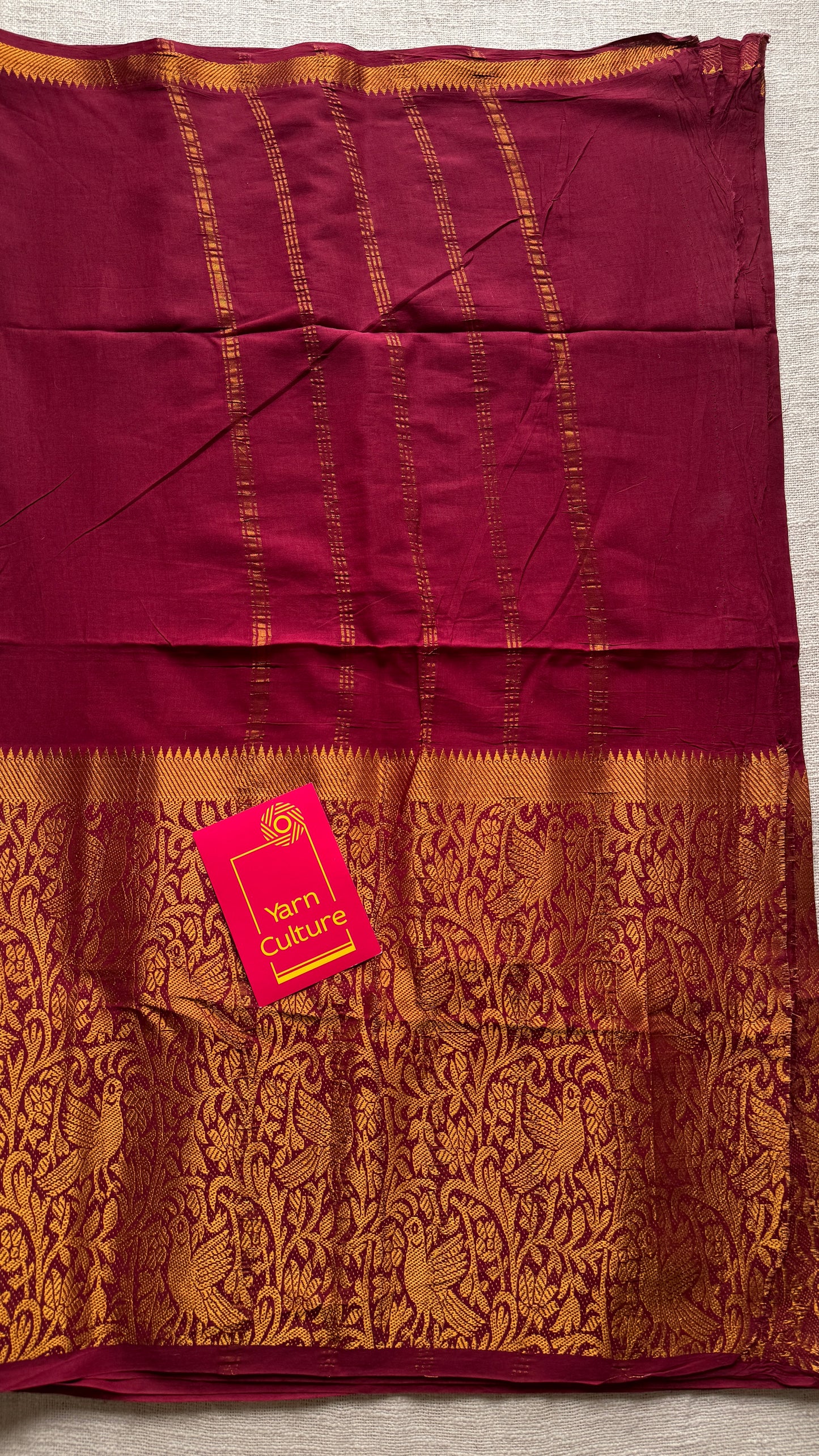 Maroon Vanasringaram - Madurai Soft Cotton - YCMCBB09