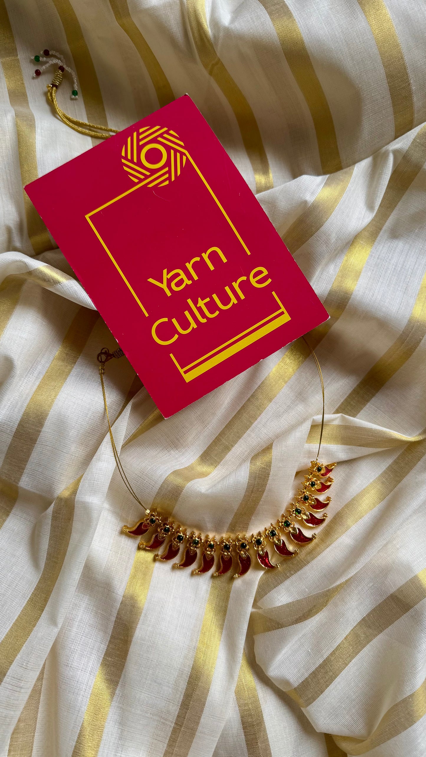 Red palakka necklace