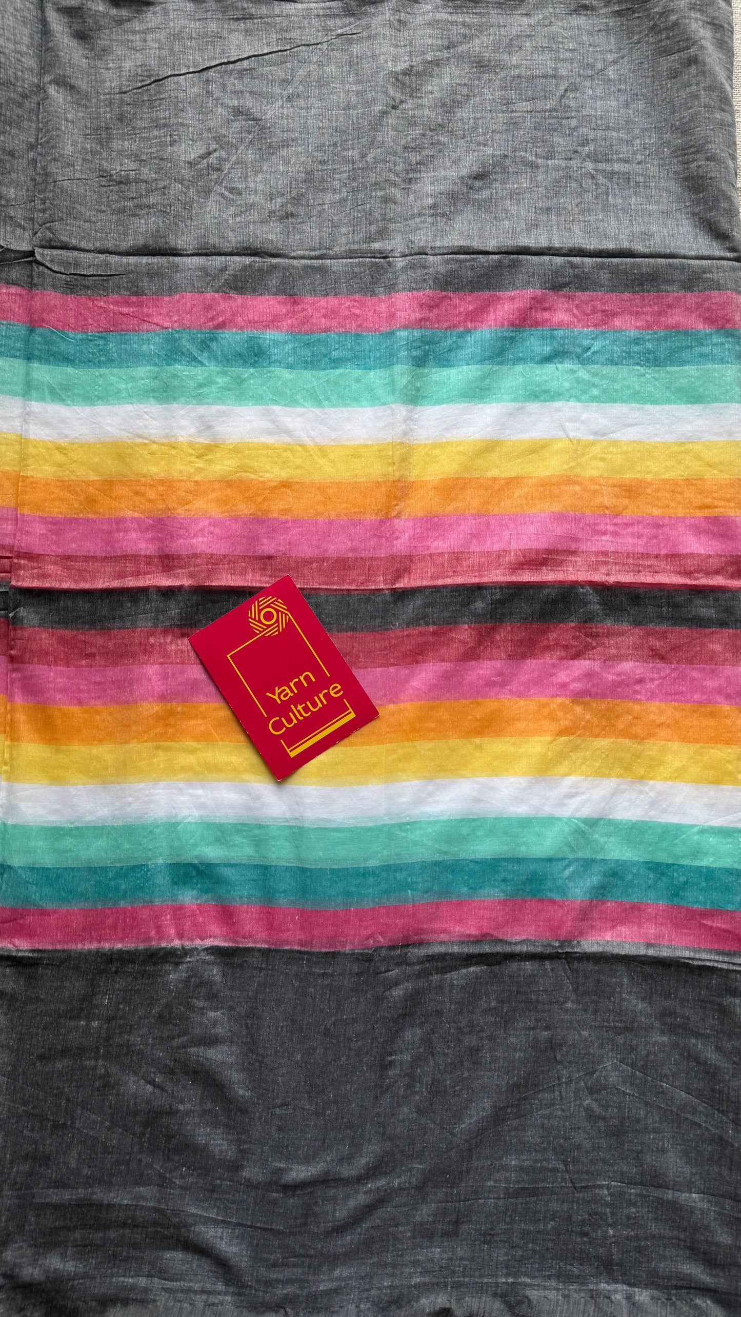 Grey with colourblocks, mul cotton - YCBCJULMR13