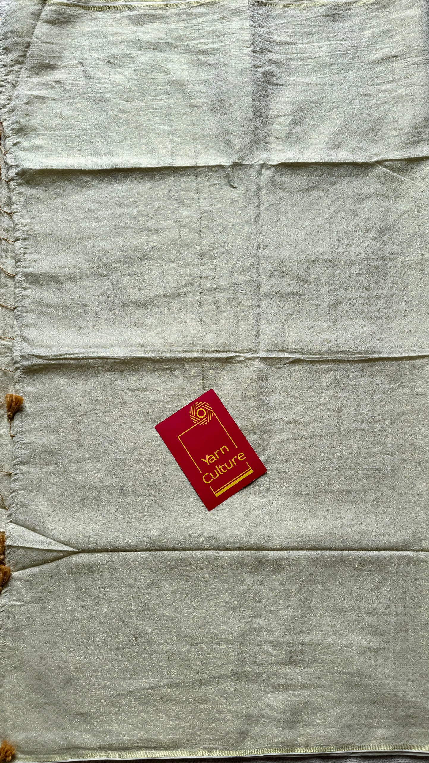 Ivory and gold brocade pattern in mul - YCBCFEJUBM09