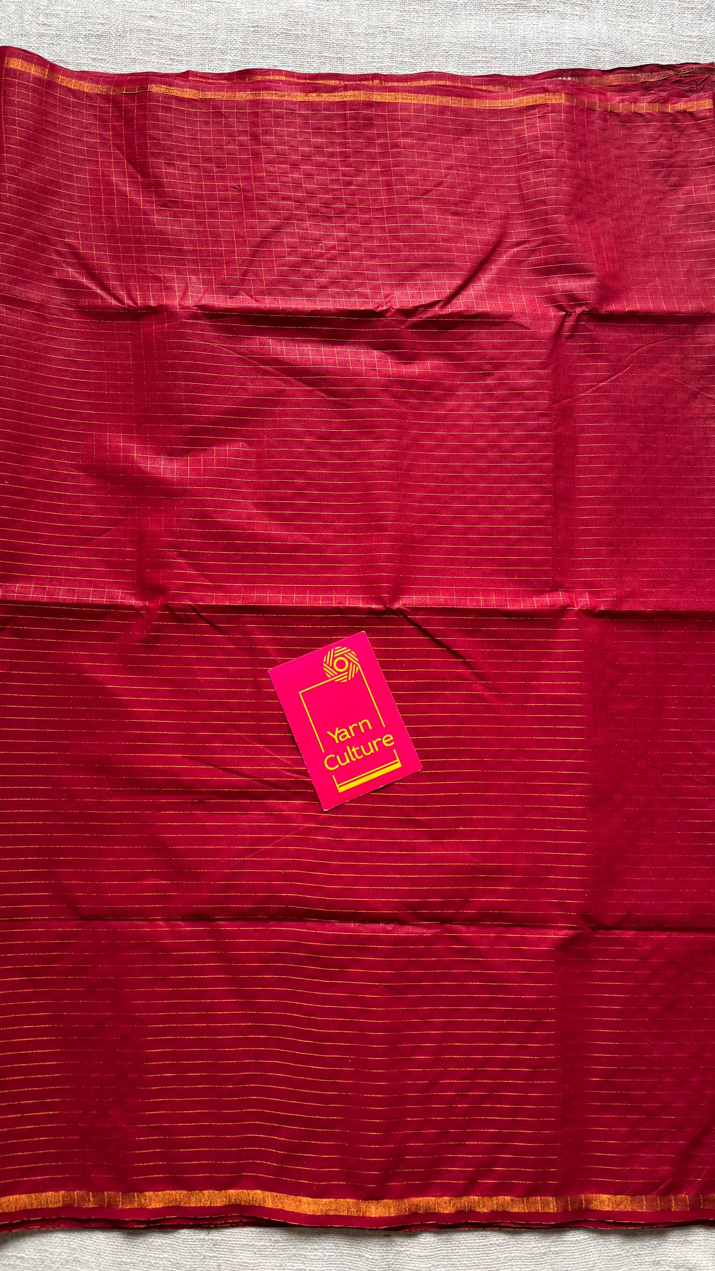 Red mini kattam sungudi, madurai cotton - YCCOTNSEMS18