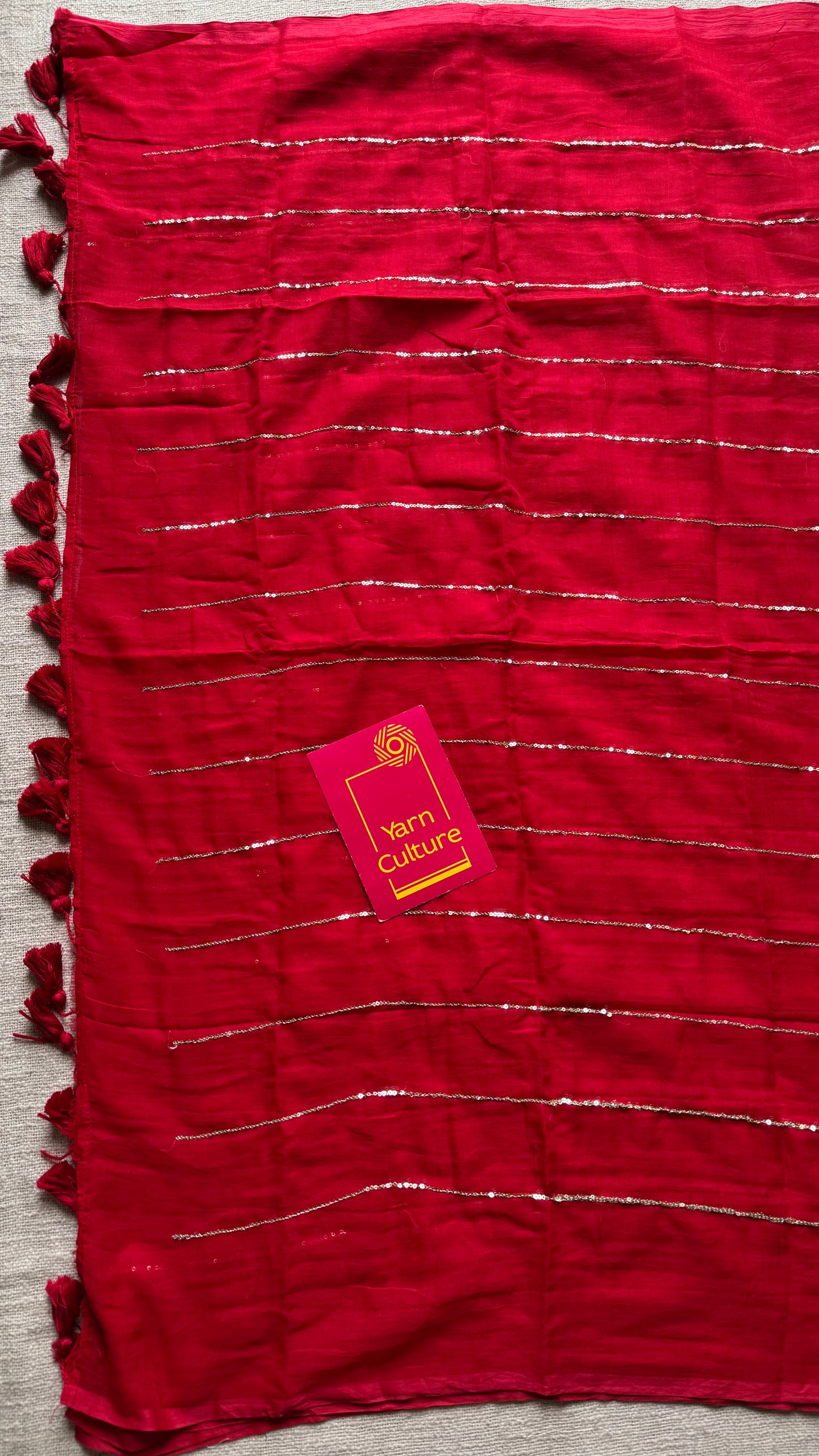 Red mul with silver sequins - YCBCMCLSE57