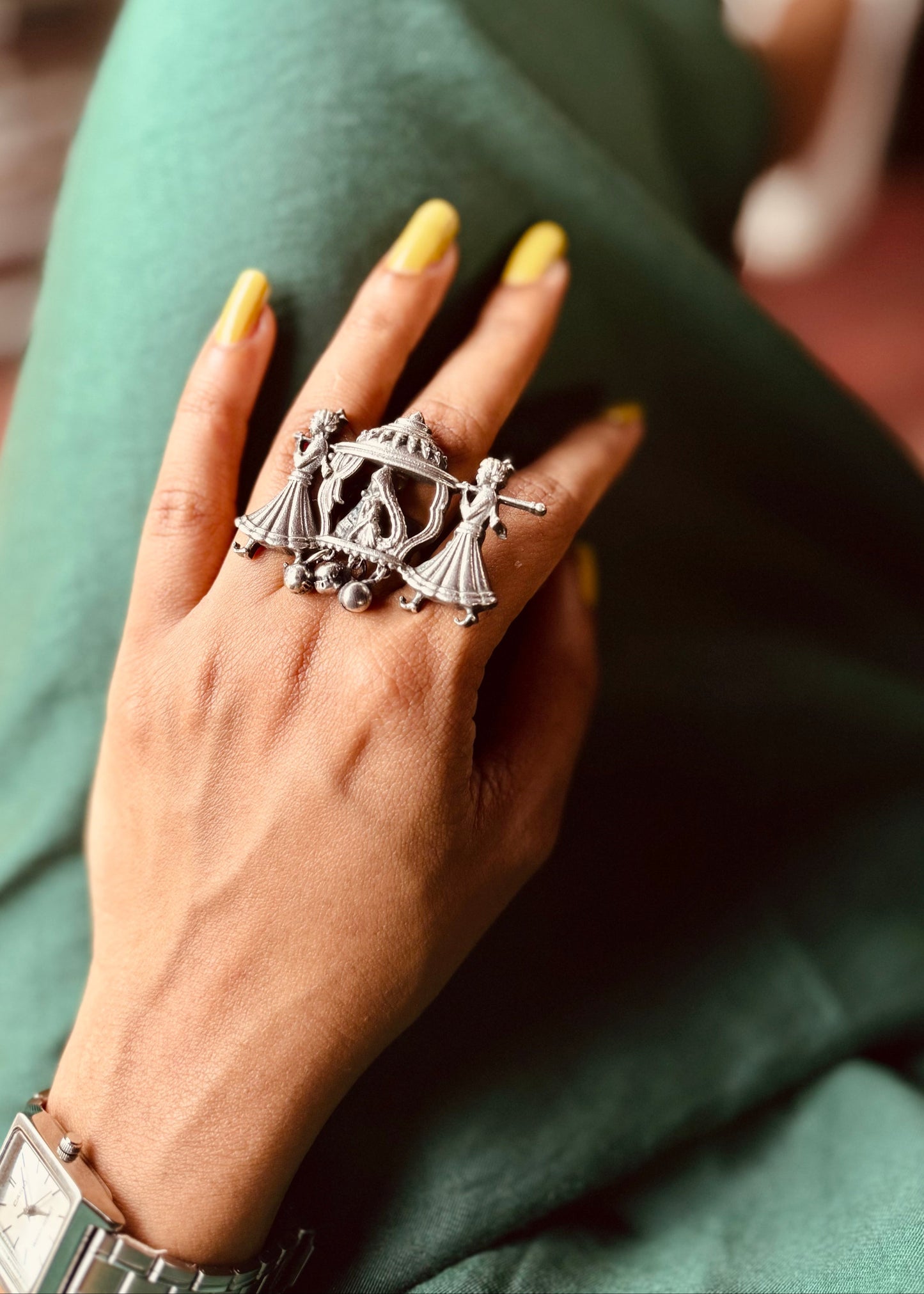 Adjustable ring, bridal doli - YCOSFR157