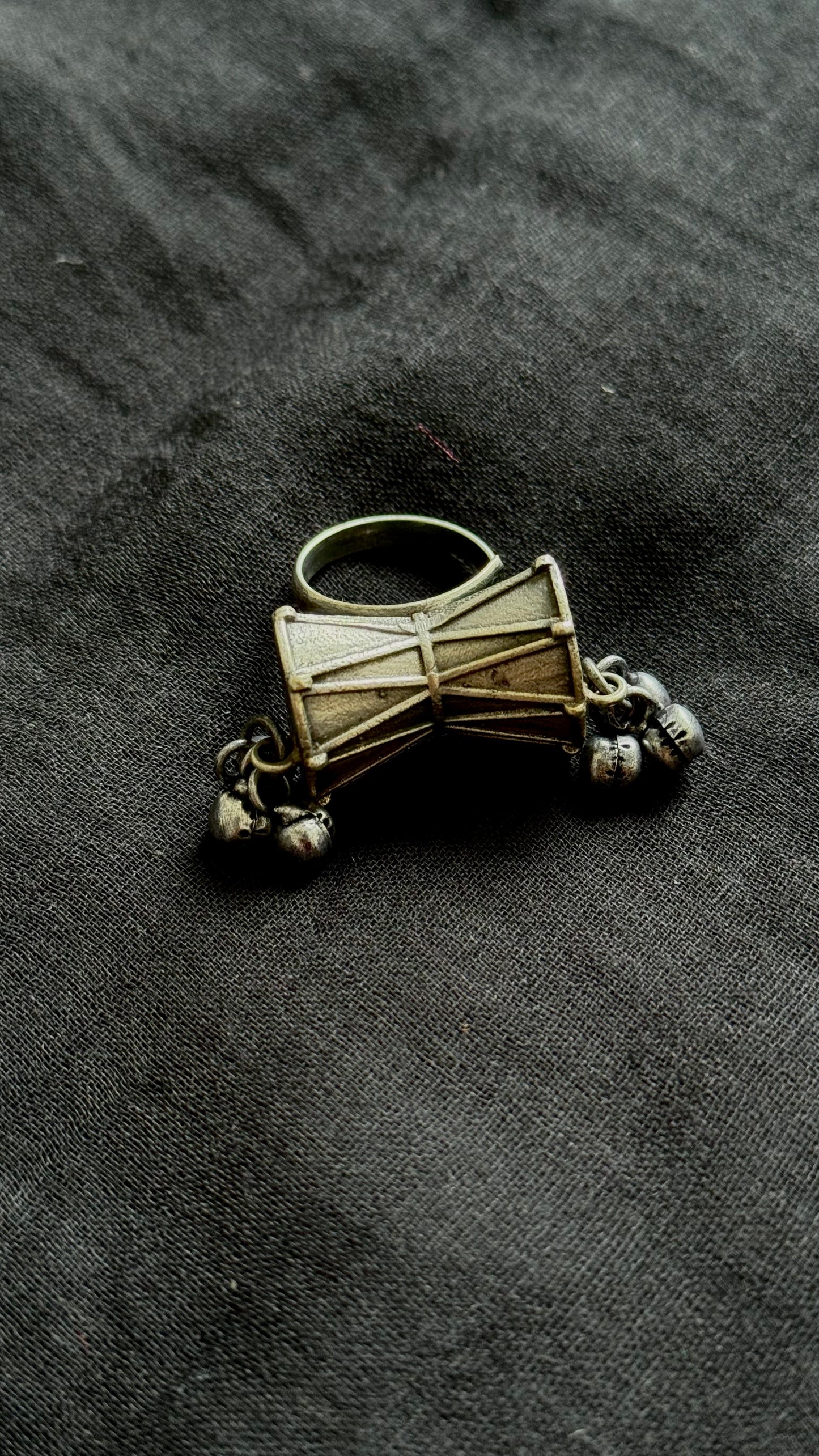 Adjustable ring - damroo with gungroo at the sides - YCOSFR148