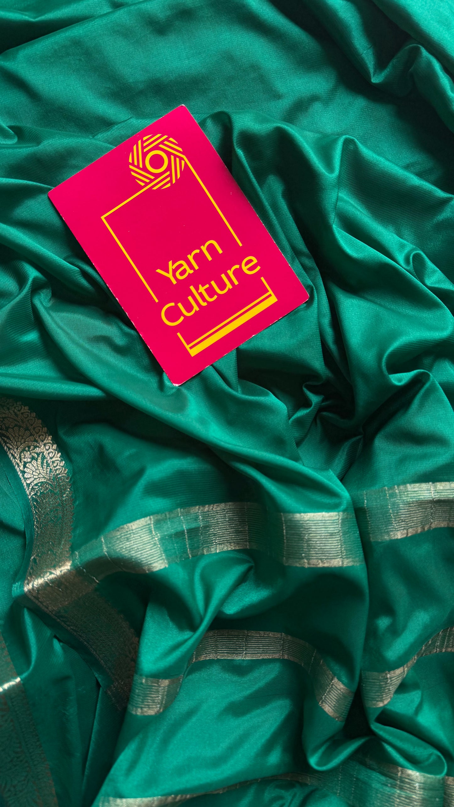 Jade green, Mysore semi-silk - YCDESE17