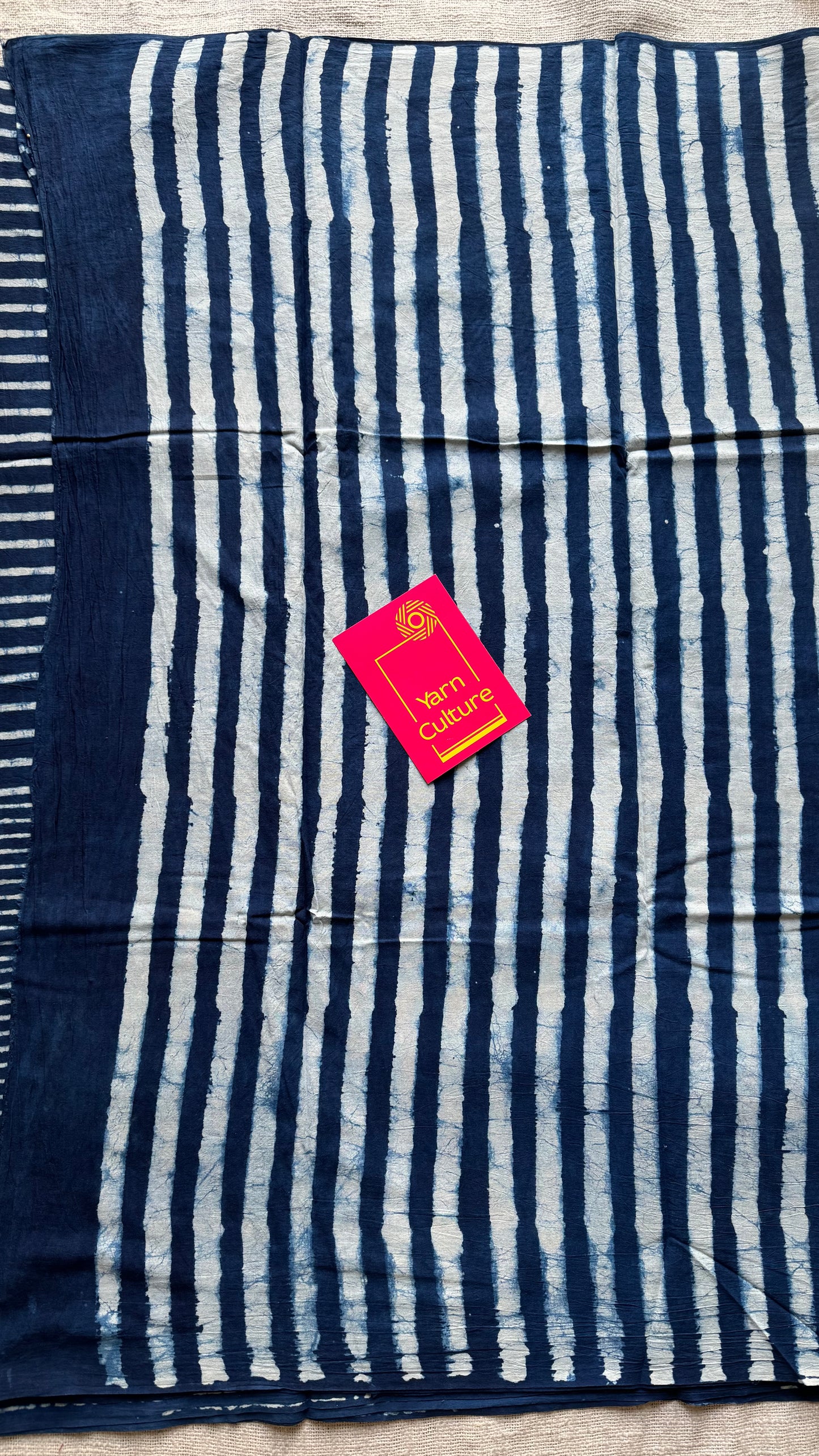 Nadi - Indigo stripes, soft cotton - YCWOTDNOBP95