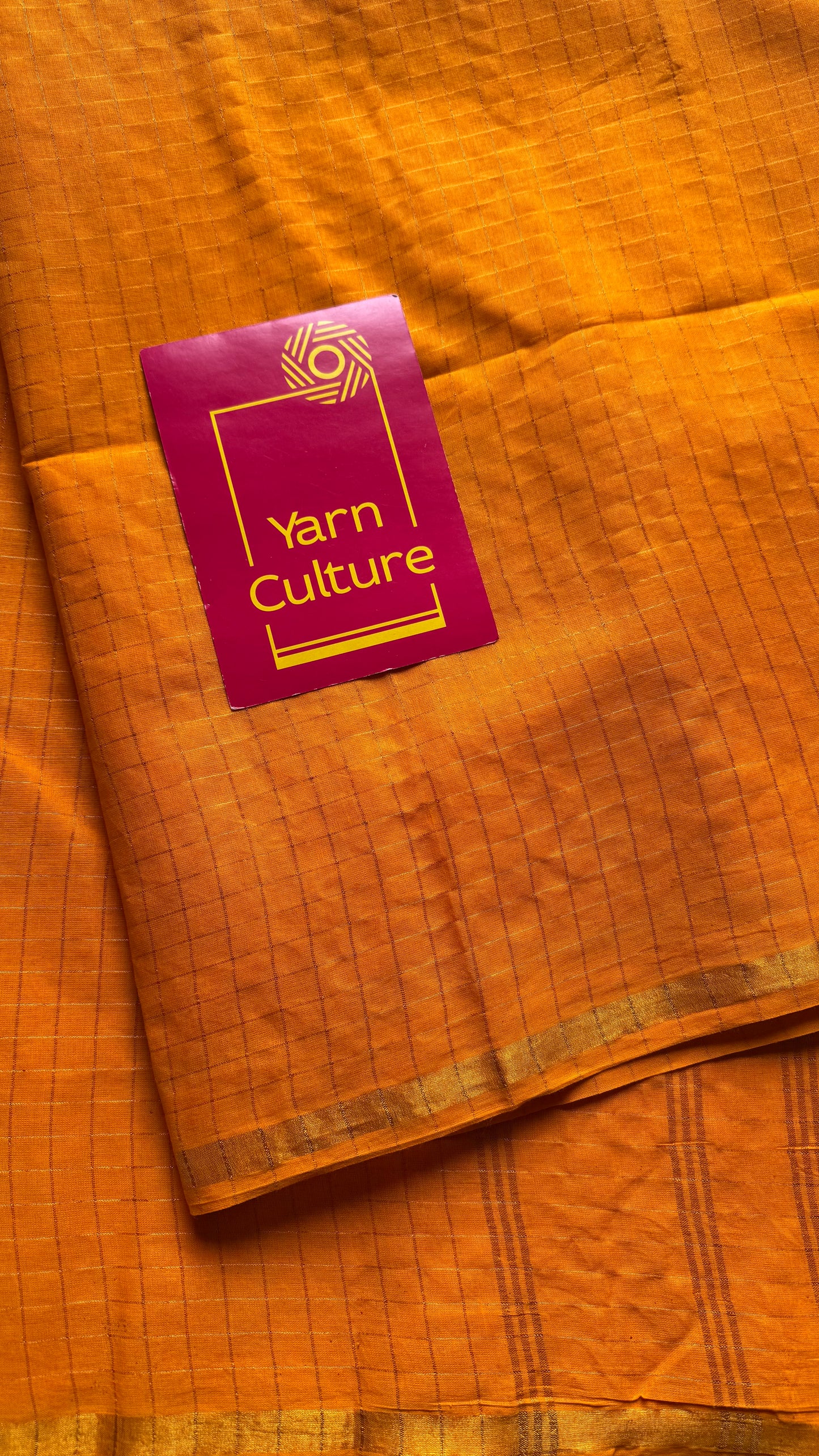 Yellow mini kattam sungudi, madurai cotton - YCCOTNSEMS15