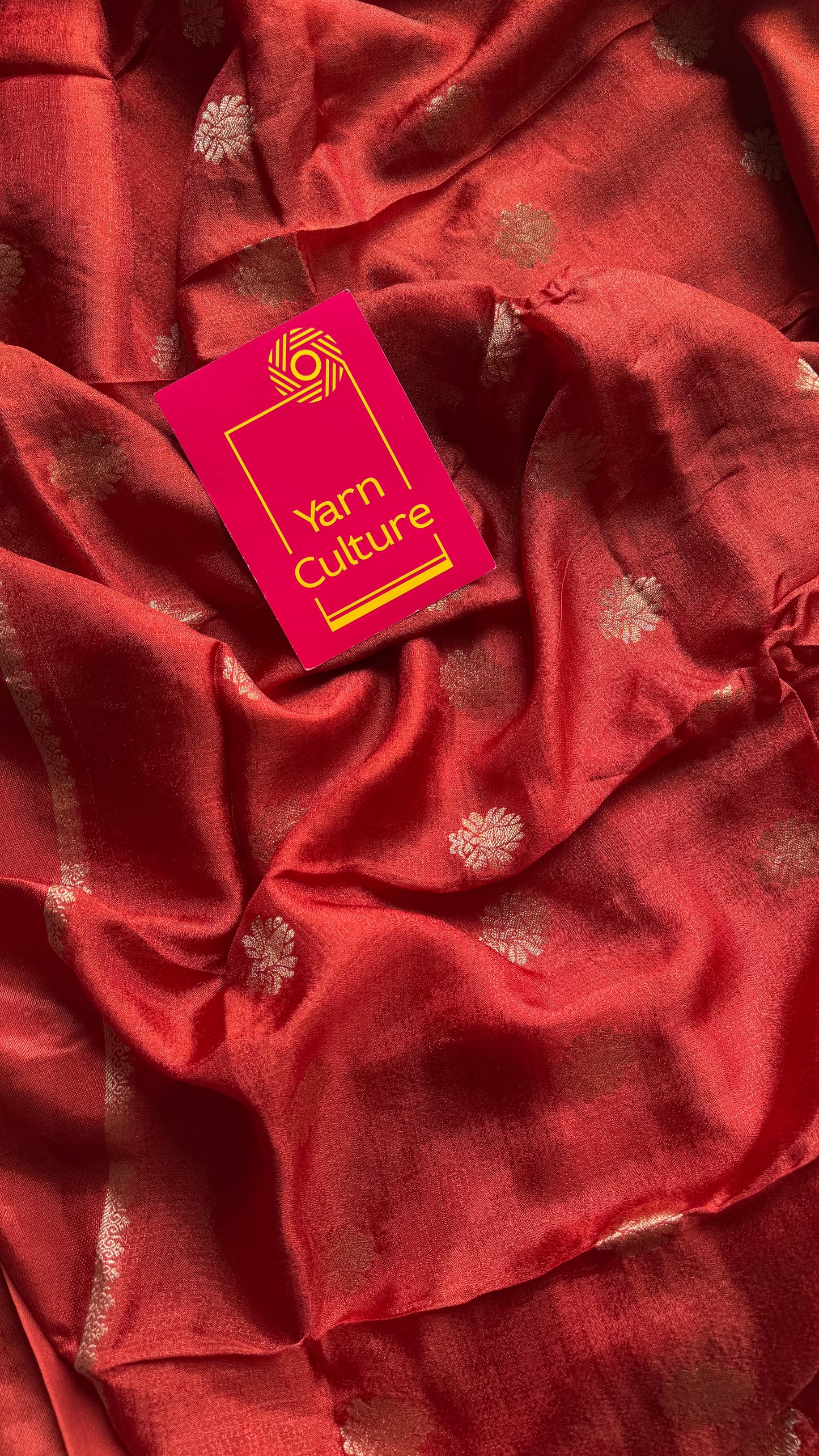 Burnt orange in khadi silk - YCDOSFE16