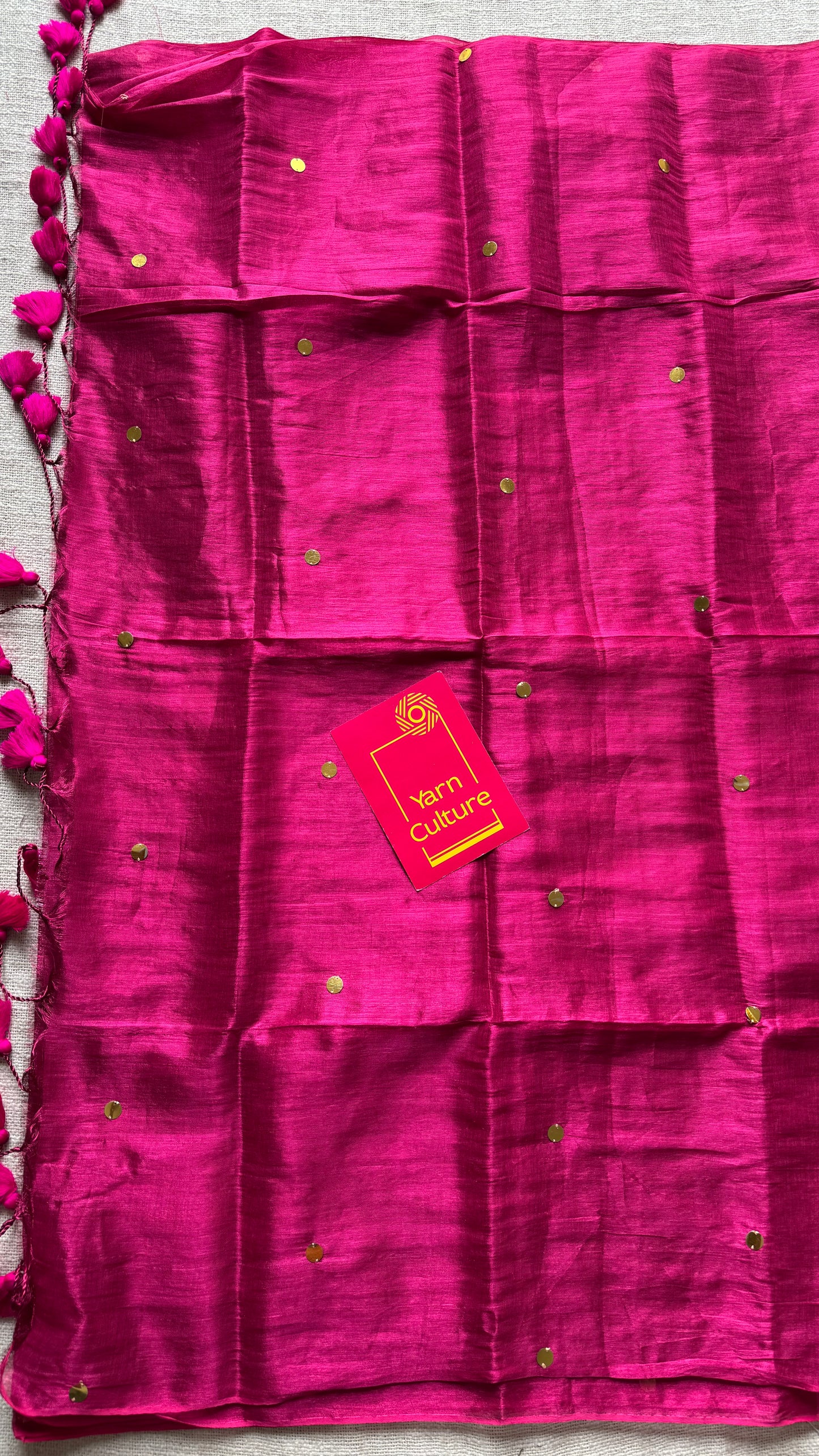 Hot pink, gold sequins, soft mul tissue - YCBCFEMCM32
