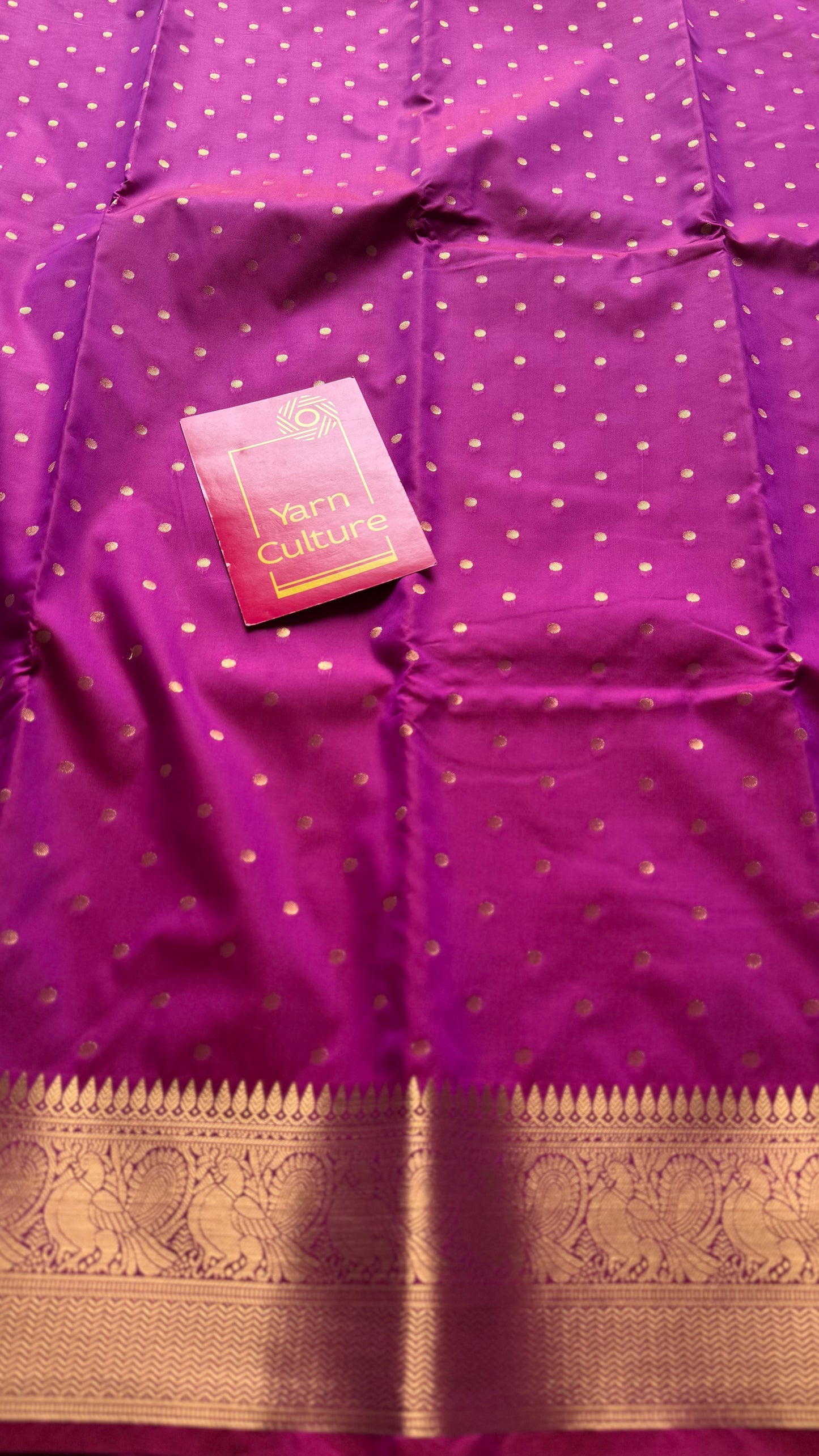 Thousand gold buttas, magenta, semi-silk - YCCOTNAUSS58