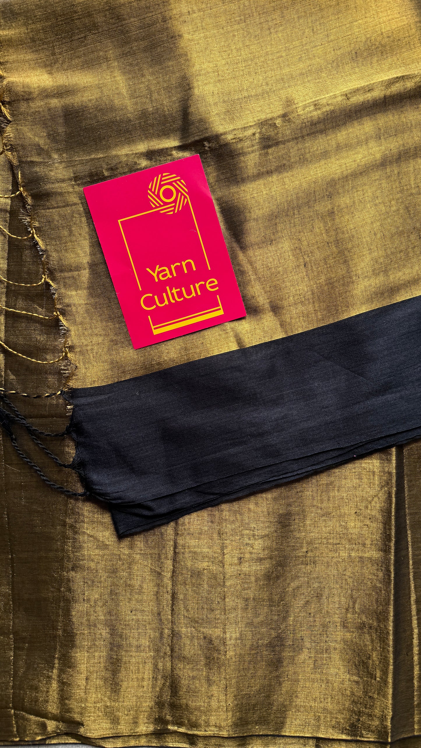 Antique gold with black border, mul tissue YCBCMT02