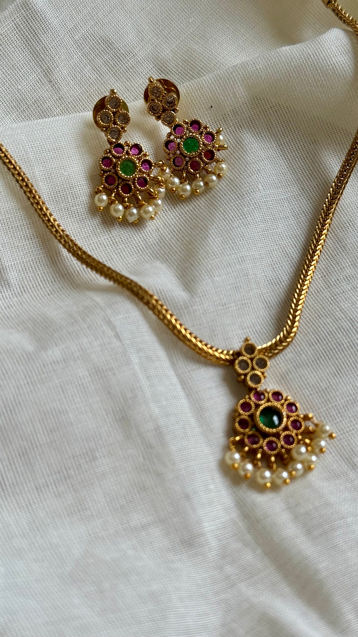 Dark pink green attigai - YCAGC80