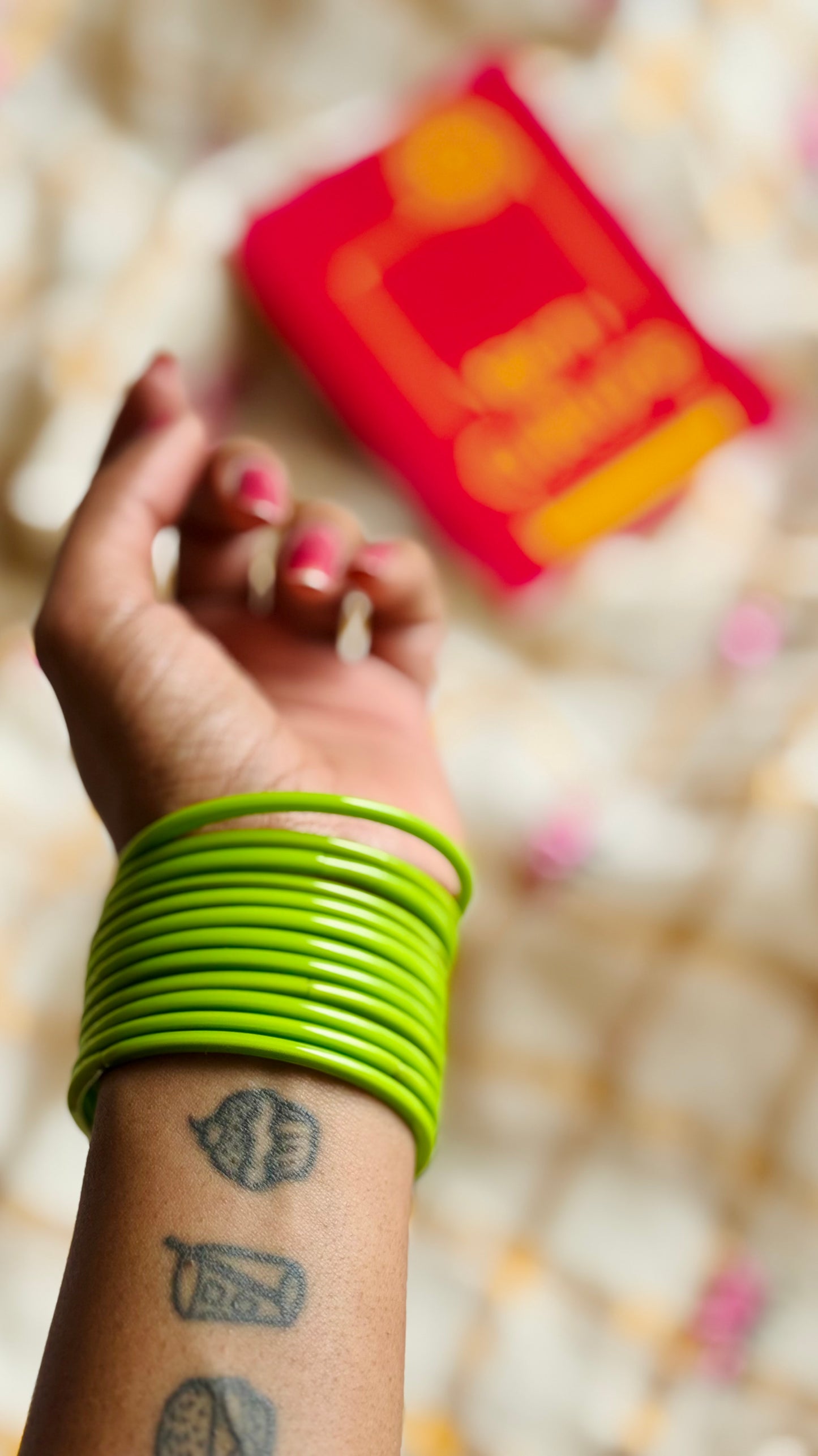 Glass Bangles, set of 12 colours, each comes as a set of 12 units, total 144 bangles in a set - YCBANGL01