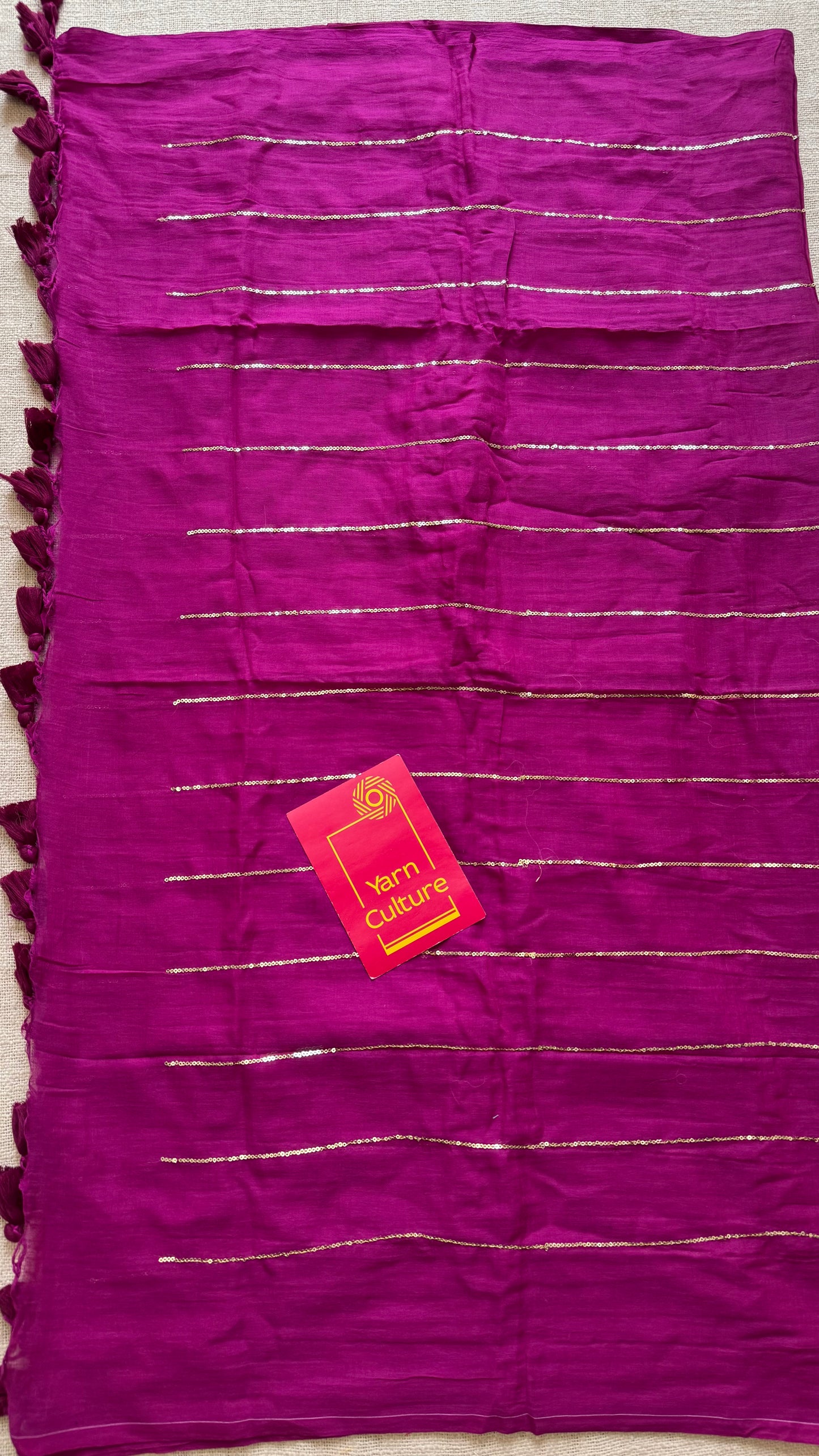 Purple pink mul with silver sequins - YCBCMCLSE52