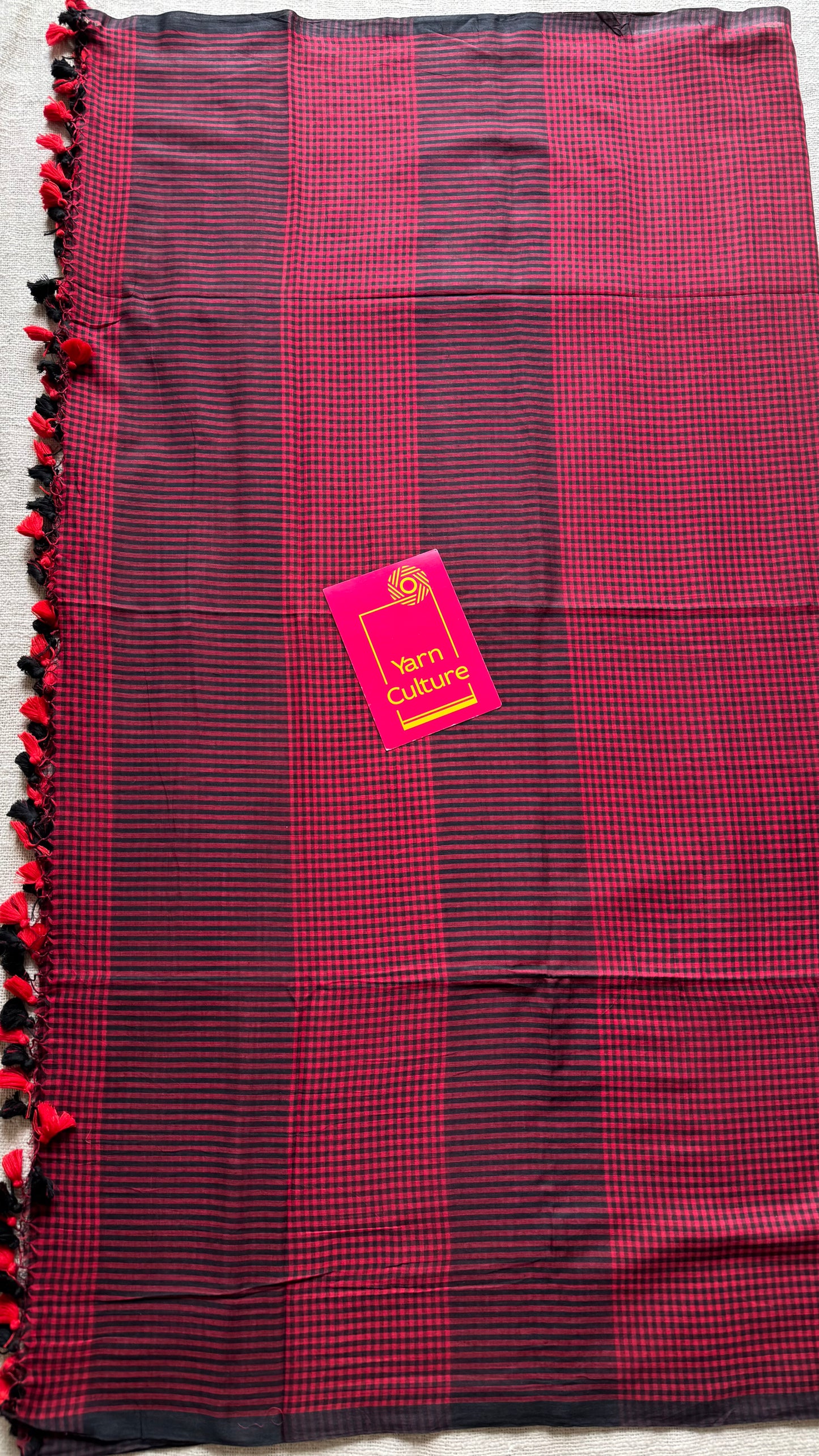 Maroon and black mul, micro checks - YCBCMCLSE20
