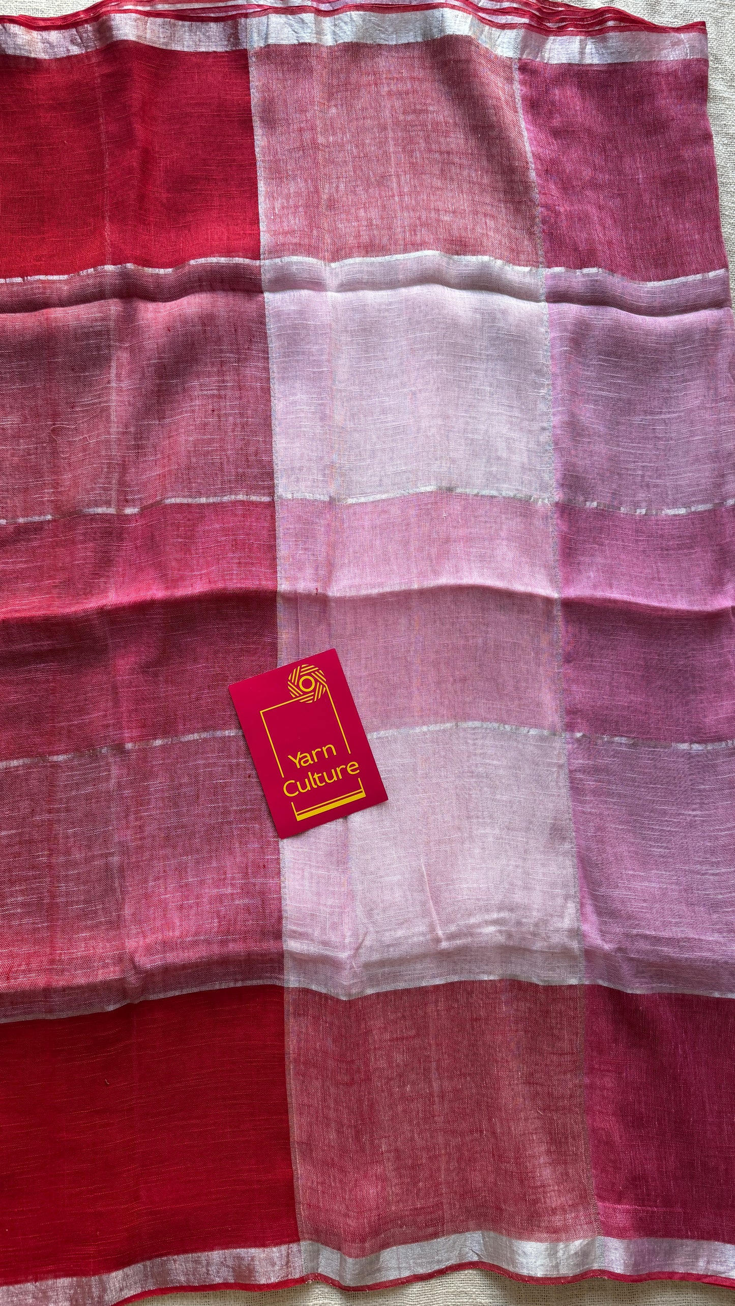 Red Colourblocks - Linen