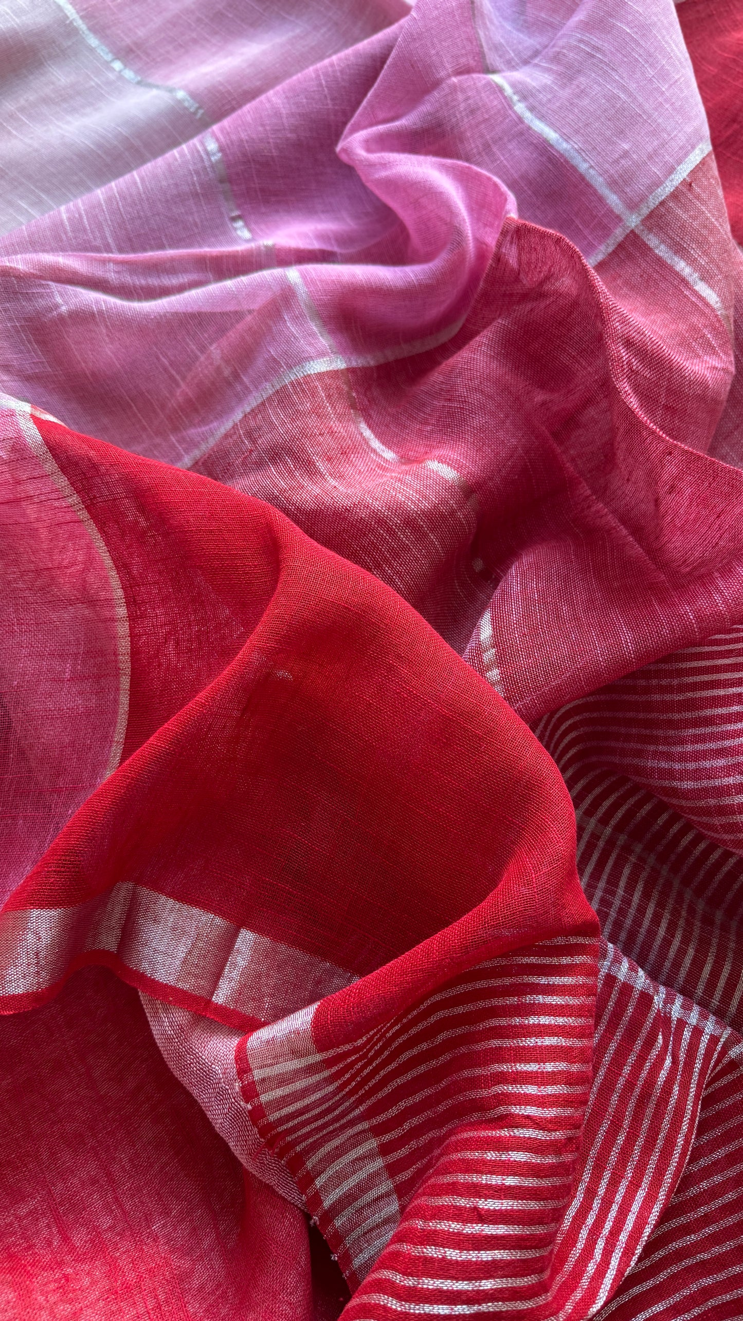 Red Colourblocks - Linen