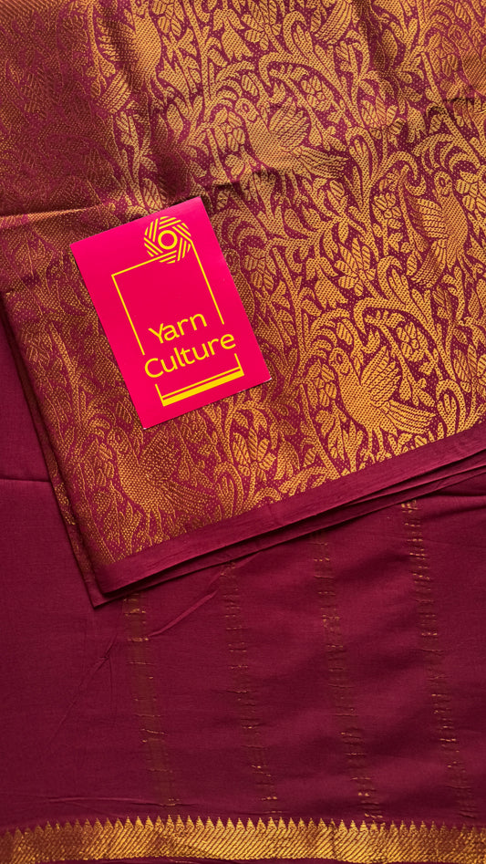 Maroon Vanasringaram - Madurai Soft Cotton - YCMCBB09