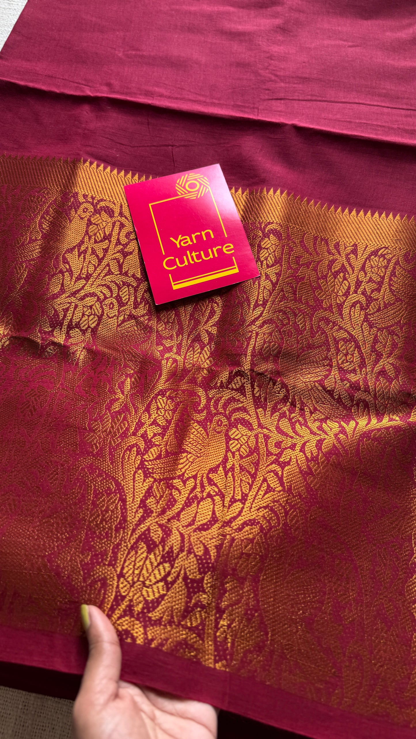 Maroon Vanasringaram - Madurai Soft Cotton - YCMCBB09