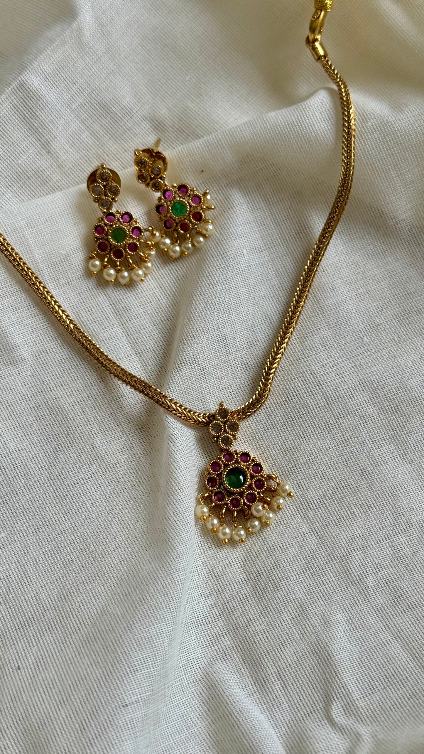 Dark pink green attigai - YCAGC80