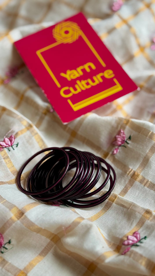 Wine glass bangles, set of 12 - YCBANGL129