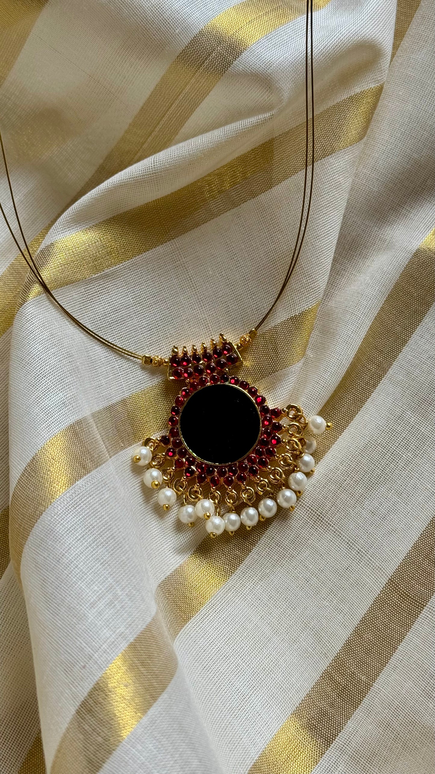 Green palakka pendant neckchain