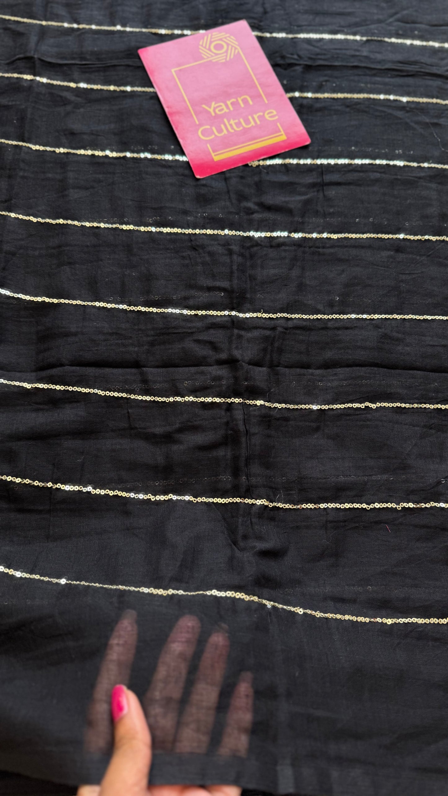 Black mul with silver sequins - YCBCMCLSE59