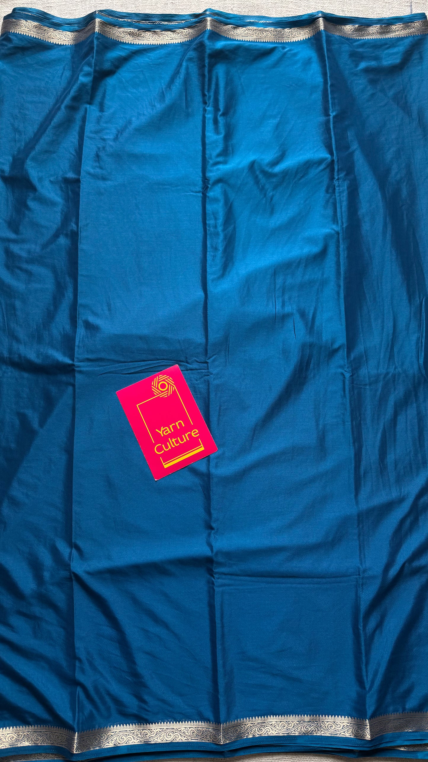 Peacock blue, Mysore semi-silk - YCDESE20