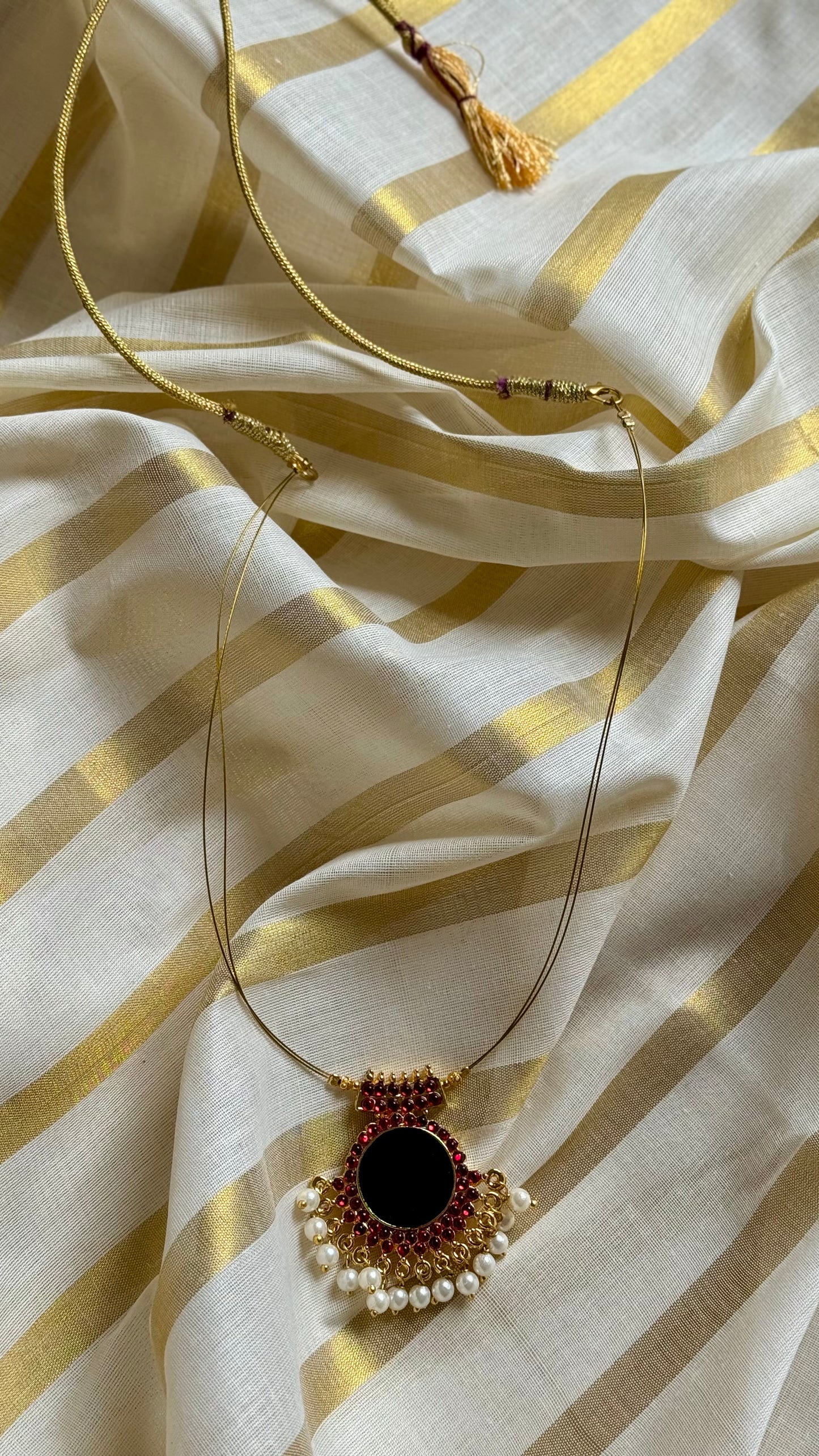 Green palakka pendant neckchain