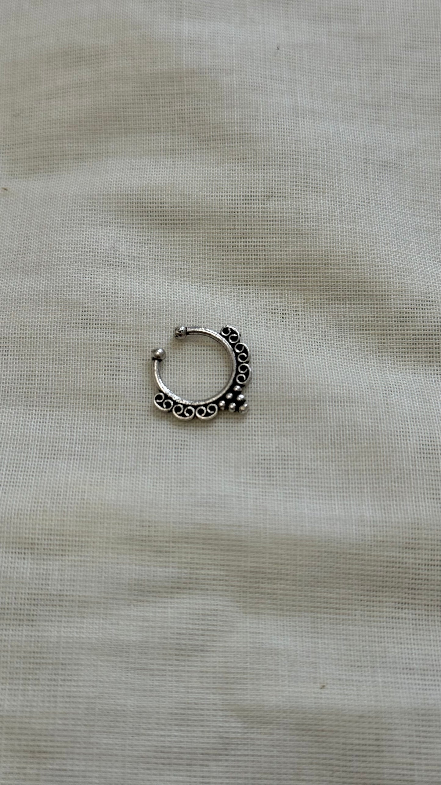 Septum nosering, clip-on (non pierced) - YCOSNPSR333