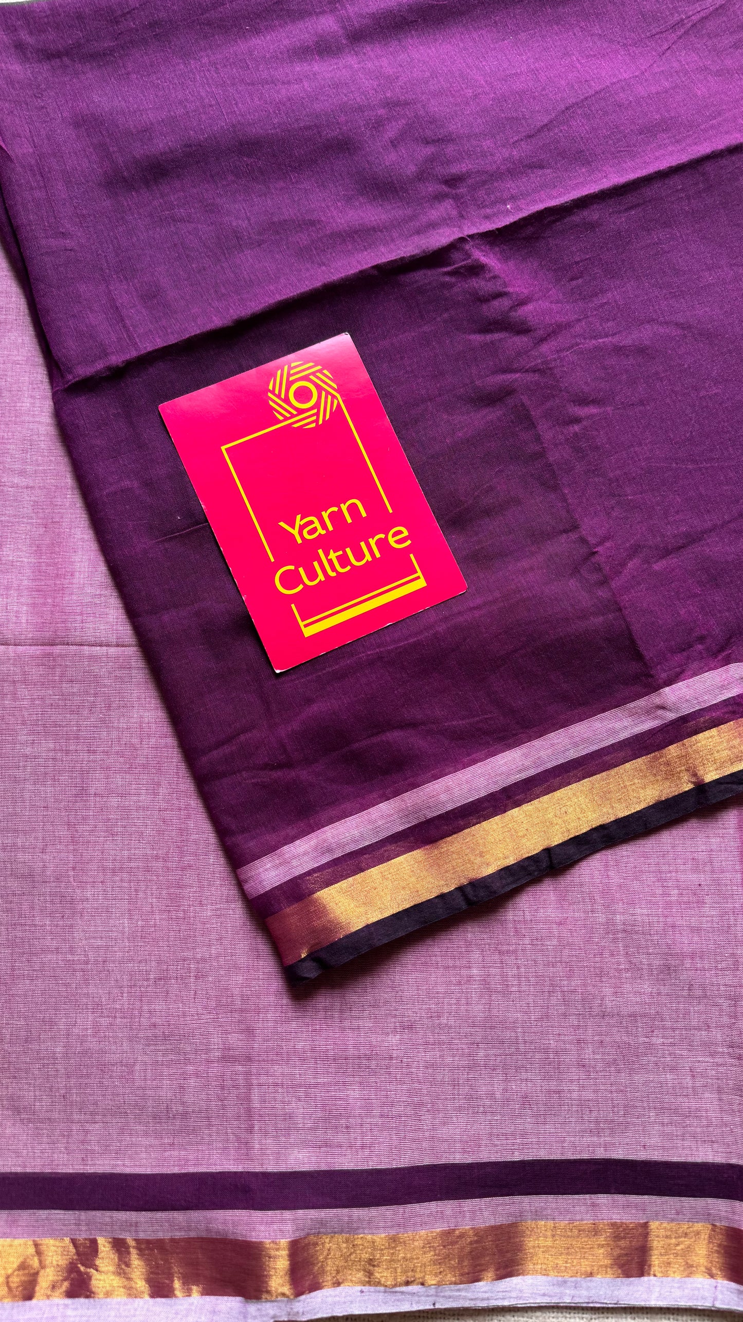 Light and dark wine mul, thin antique gold zari - YCBCMCLSE31