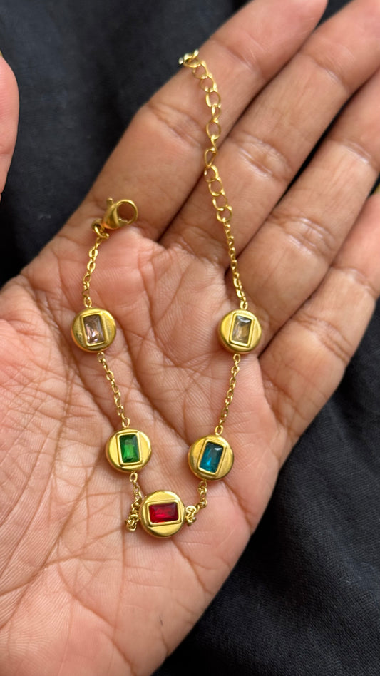 Multicolour stone bracelet - YCGPBR01