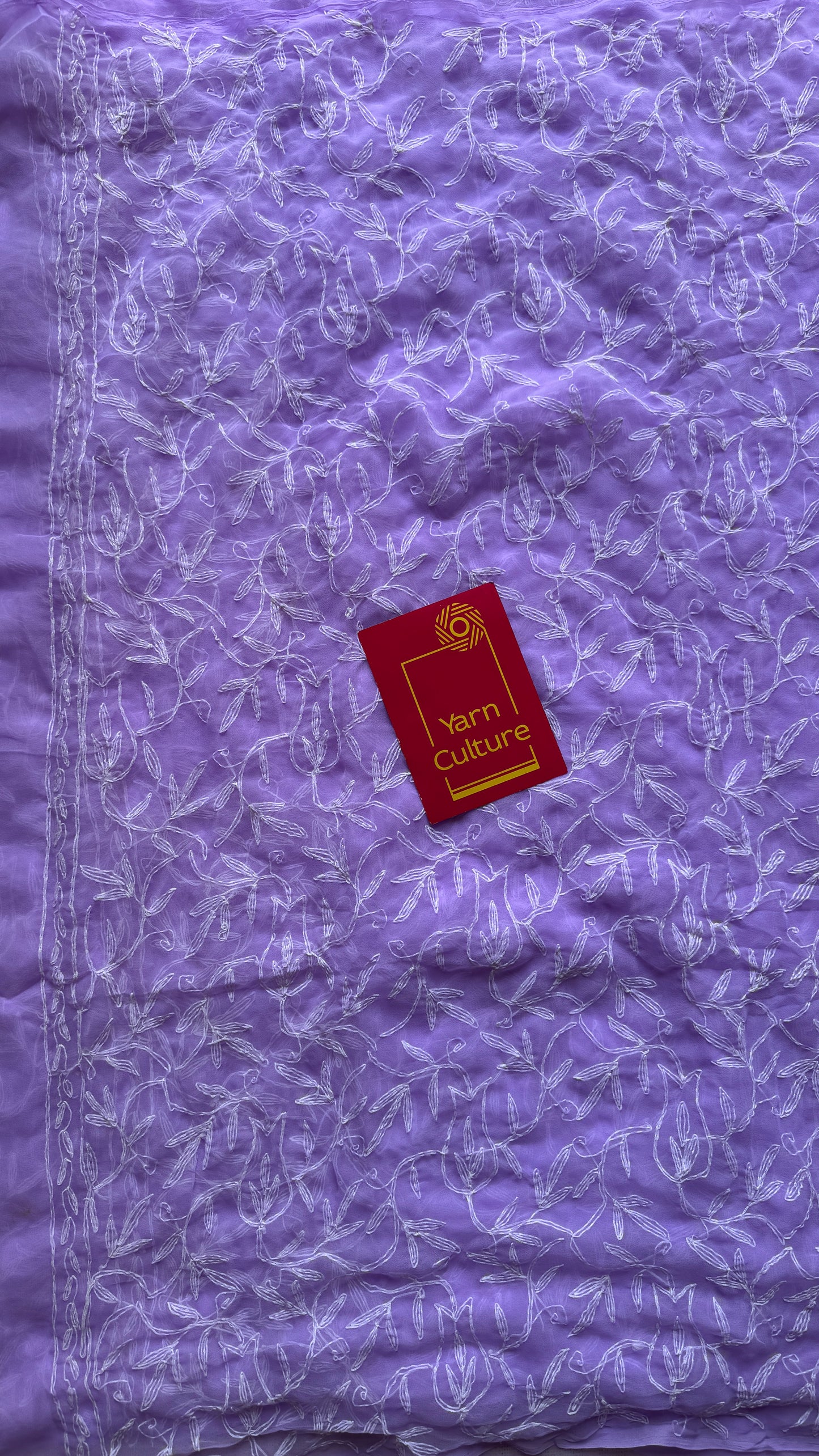 Fizaa-e-Nur (air of light) – Soft Lilac Chikankari, georgette
