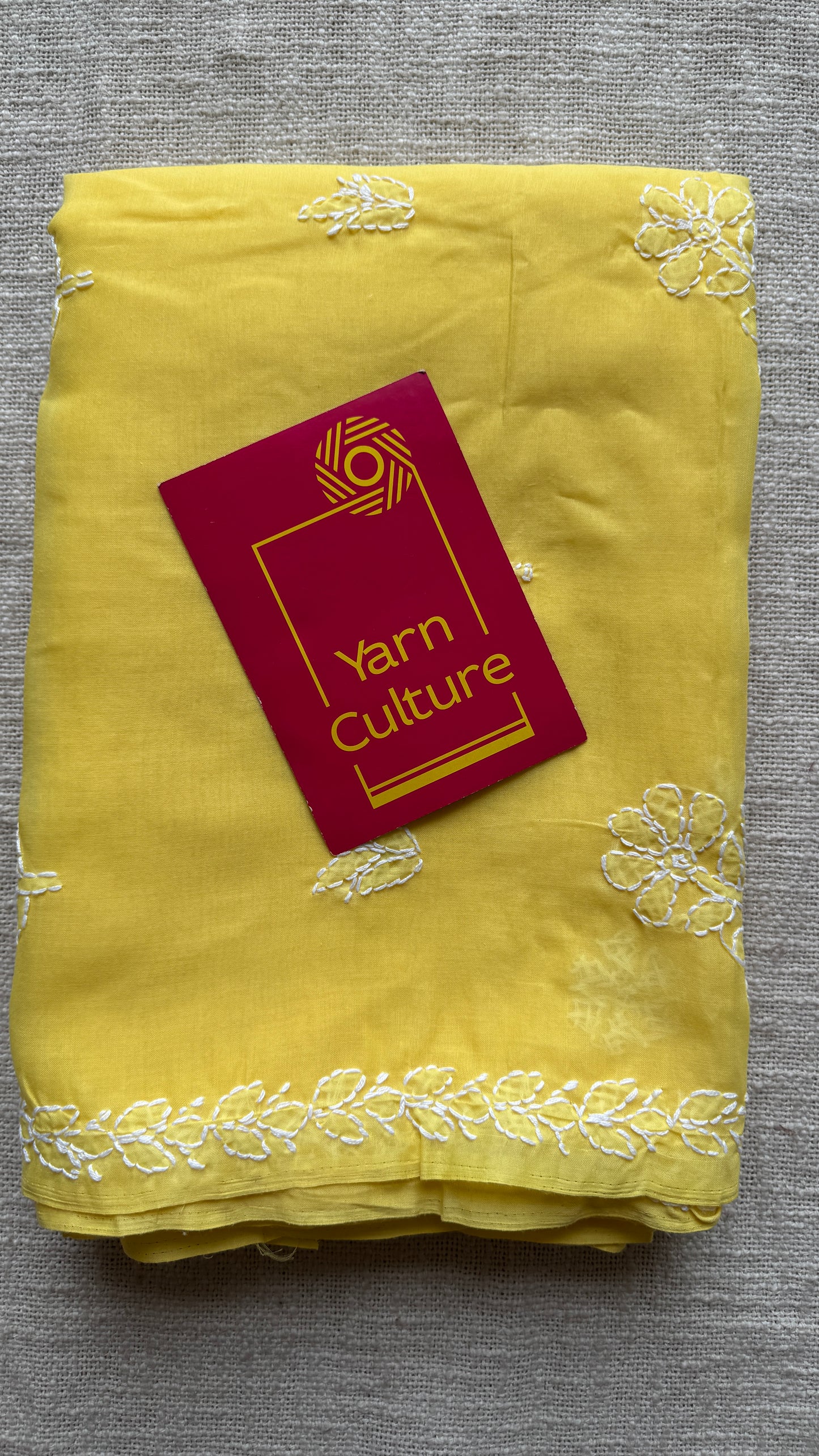 Pehli Subah (first morning) - Yellow Chikankari, soft cotton
